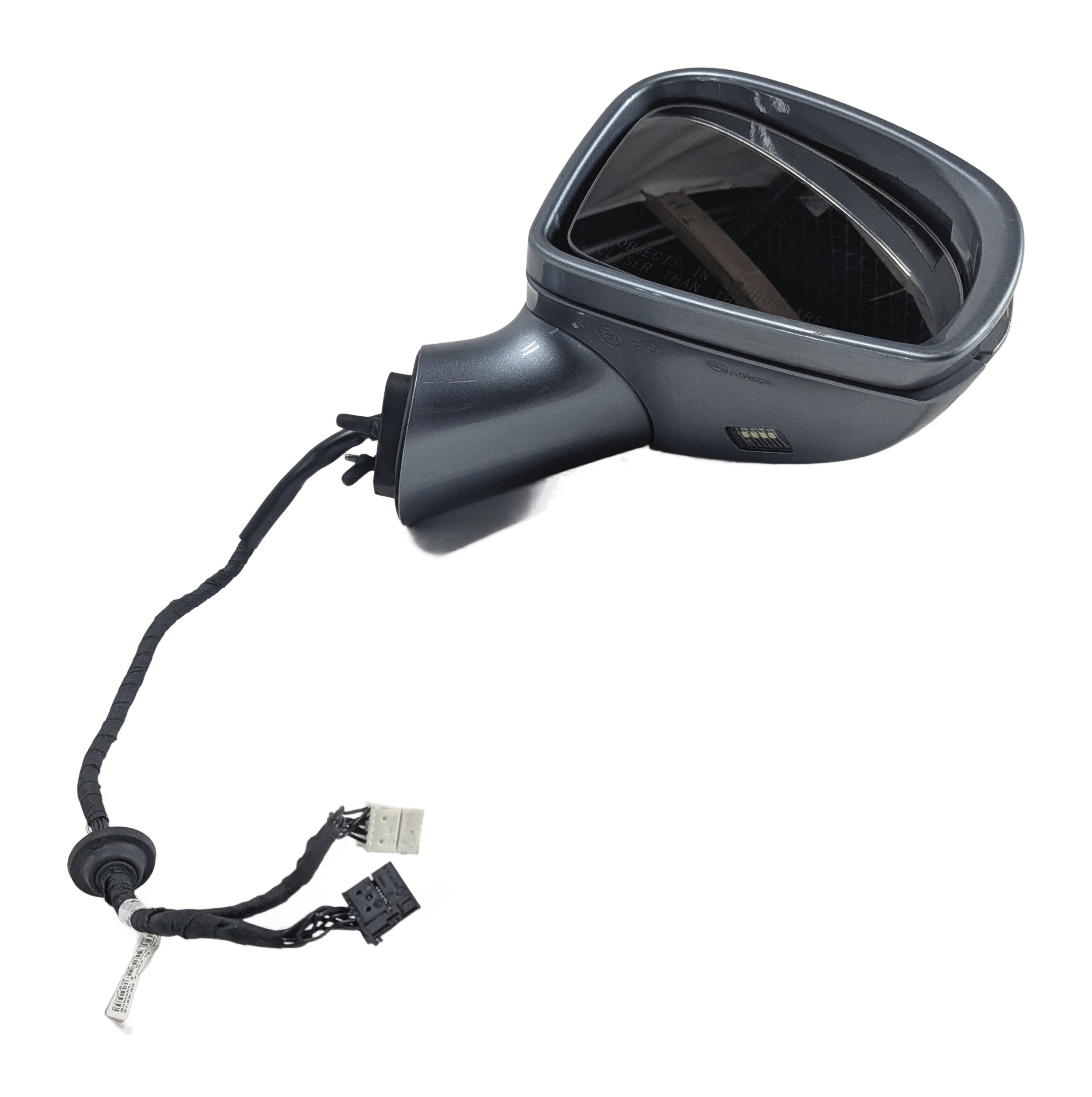 12-20 MERCEDES SLK250 SLK350 R172 RIGHT DOOR MIRROR w/PFOLD MEMORY HEAT (Silver) — exact item pictured