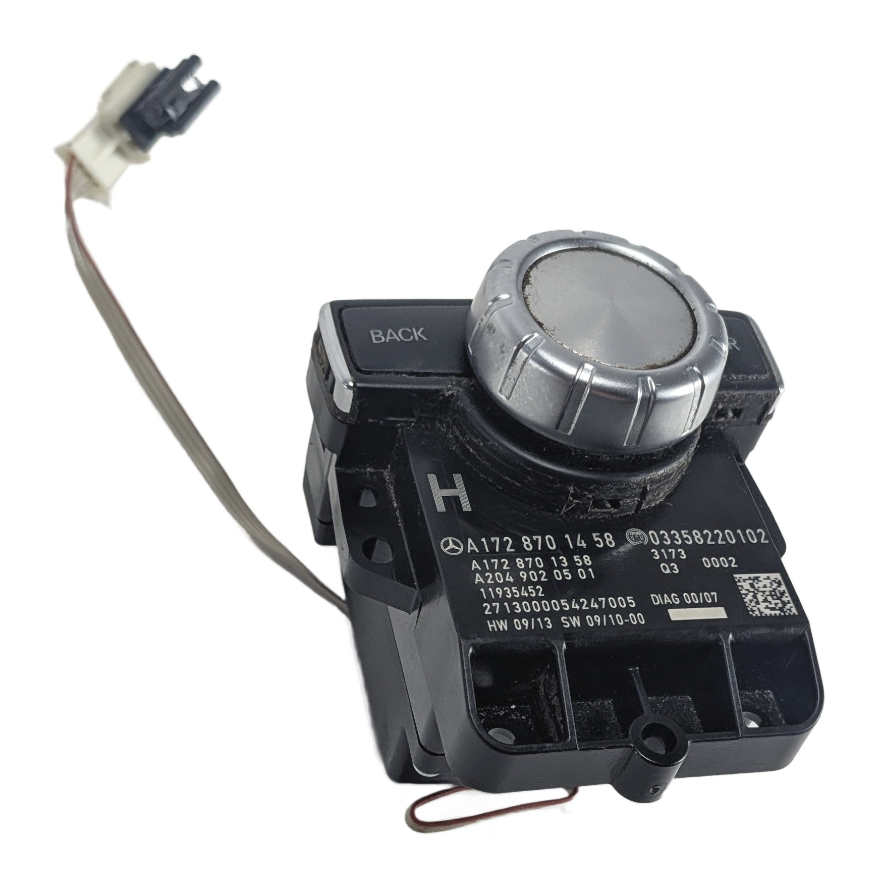 2012-2015 MERCEDES CLS550 CLS63 SLK250 SLK350 (R172 W218) COMMAND CONTROL KNOB — exact item pictured