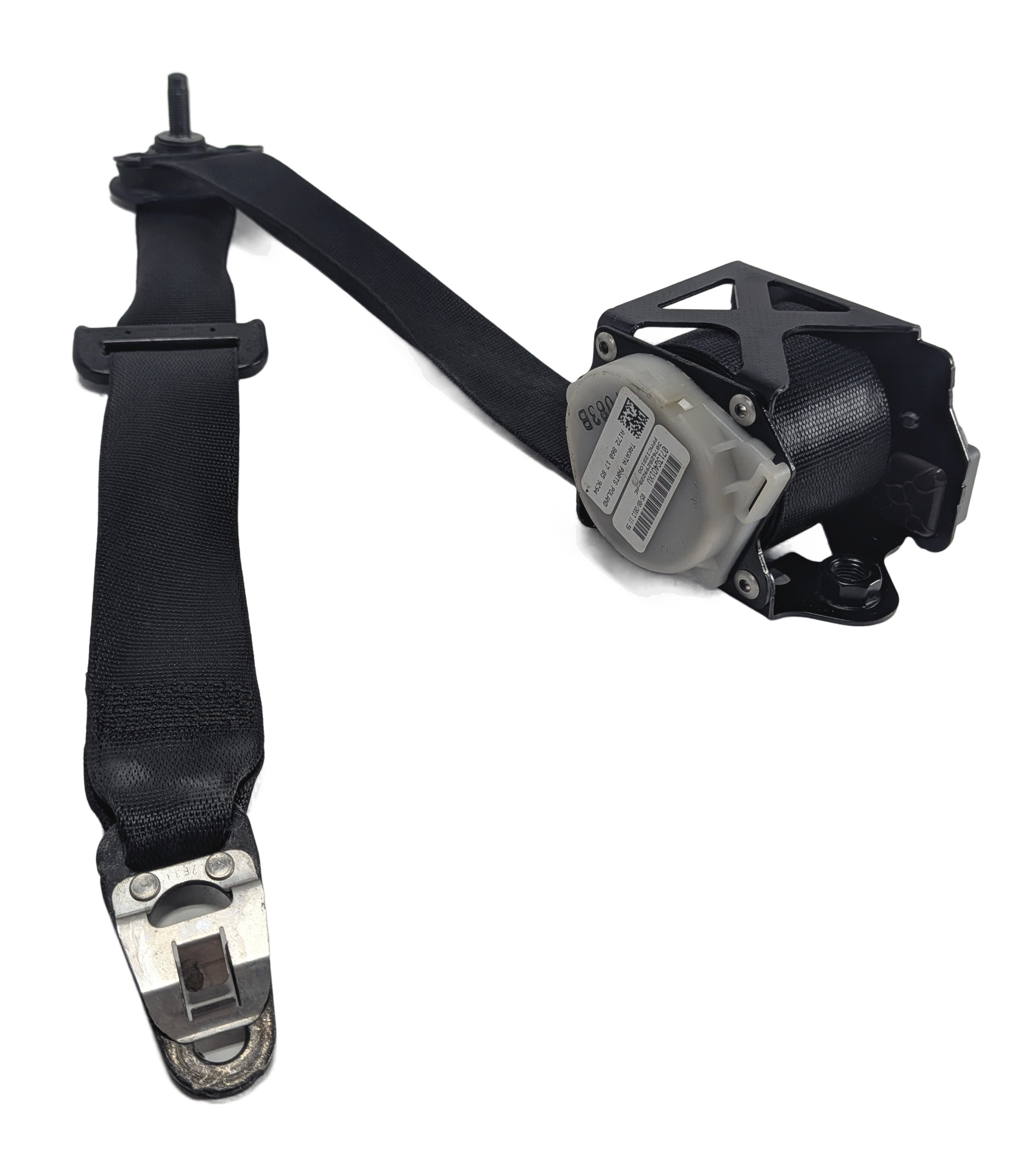 12-20 MERCEDES SLK250 SLK350 (R172) FRONT LEFT DRIVER SEATBELT RETRACTOR (Black) — exact item pictured