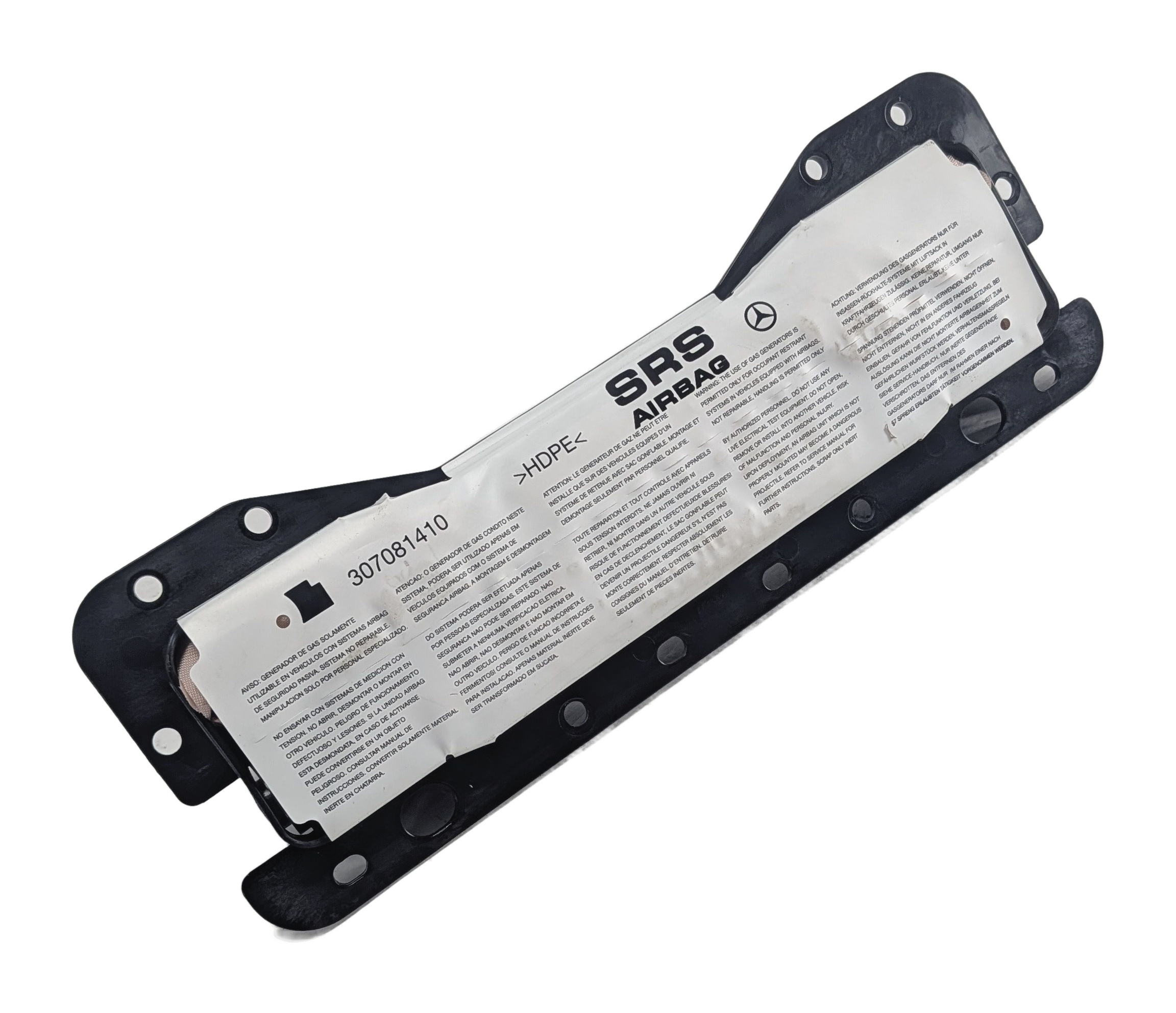 12-21 MERCEDES SLK250 SLK350 SLC300 (R172) LEFT DRIVER KNEE AIRBAG (Black) — exact item pictured