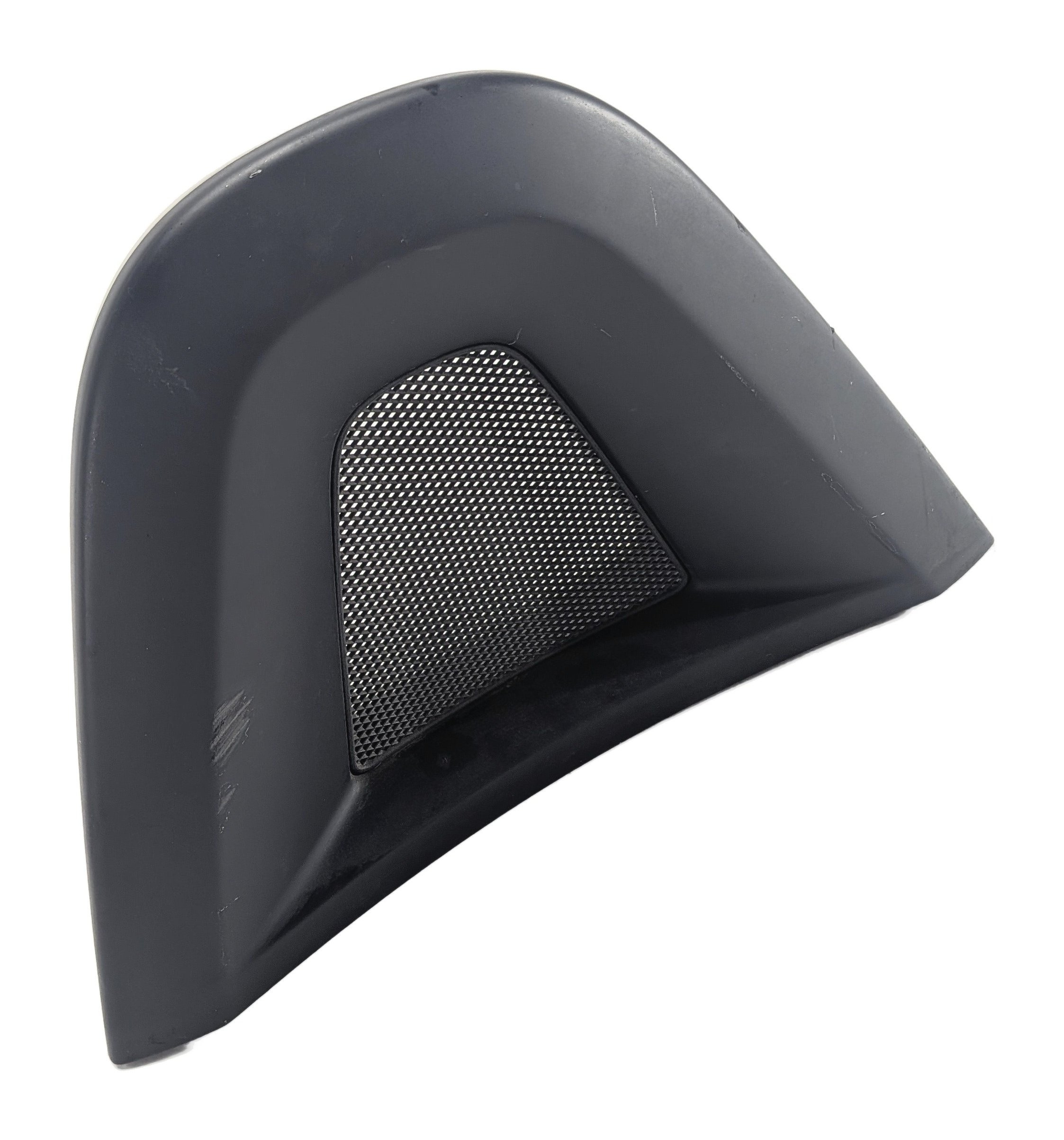 2013 MERCEDES SLK 250 (R172) REAR LEFT ROLL BAR TRIM COVER w/SPEAKER GRILLE — exact item pictured