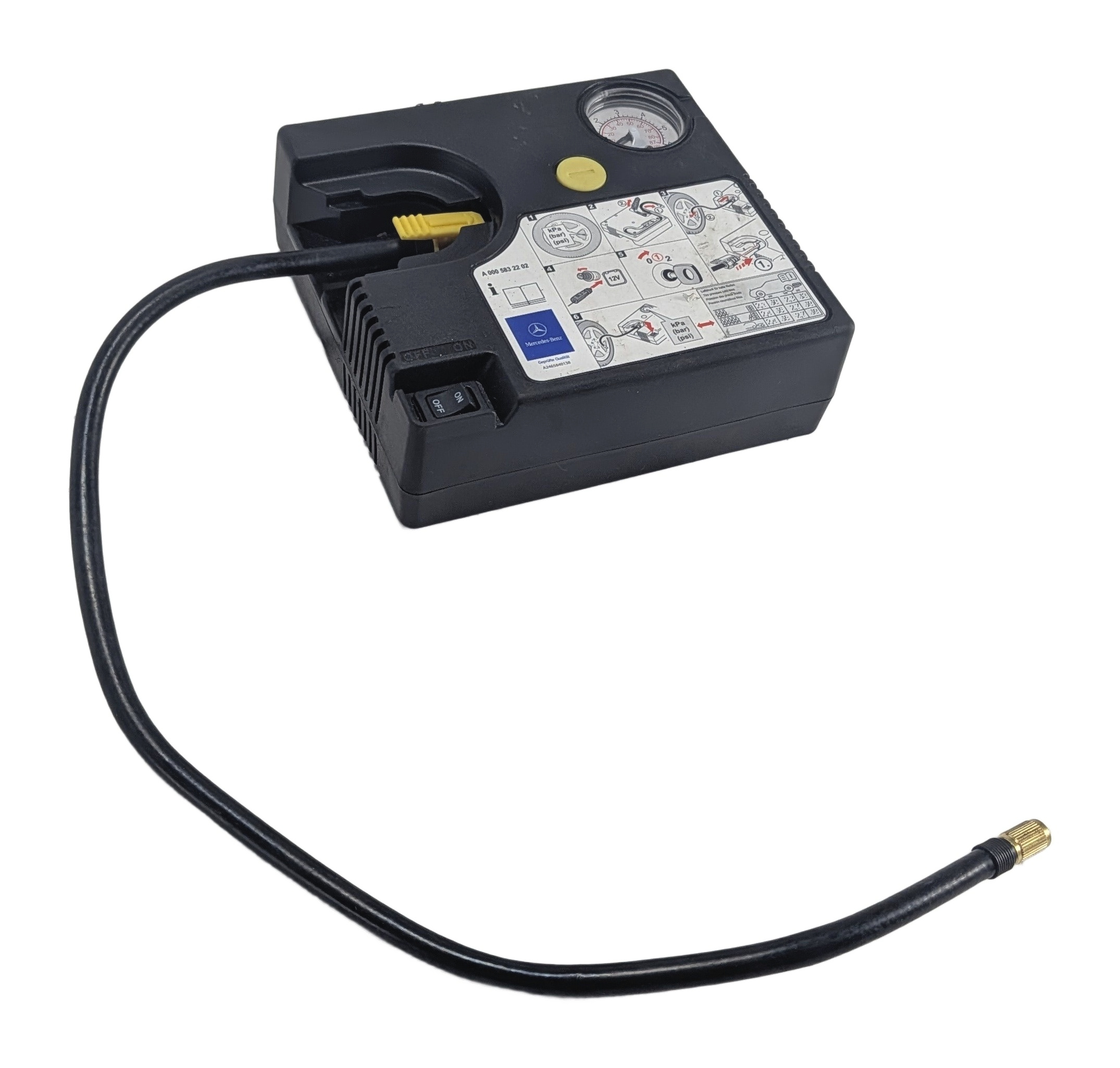 2013 MERCEDES SLK 250 (R172) TIRE MOBILITY KIT AIR COMPRESSOR INFLATOR PUMP — exact item pictured