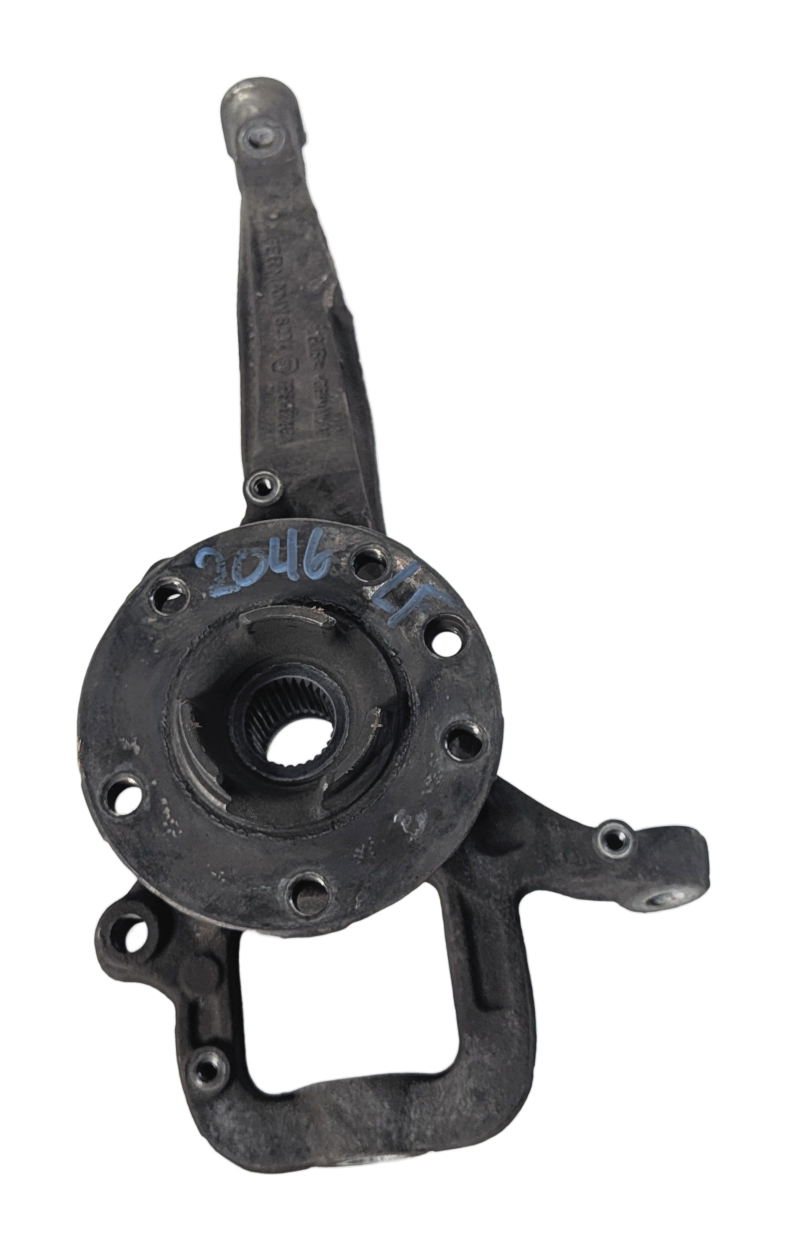 2011-2015 AUDI Q7 (4L) LEFT FRONT DRIVER SPINDLE KNUCKLE WHEEL HUB BEARING — exact item pictured