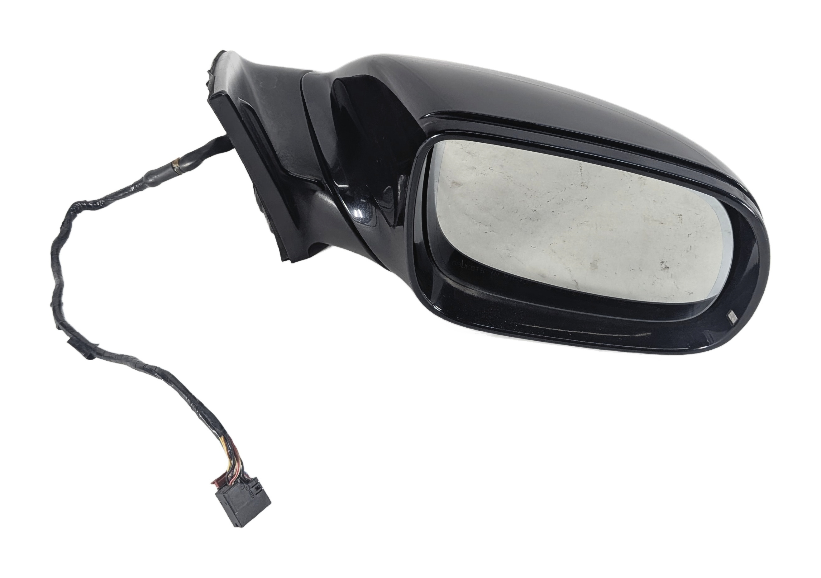 10-12 AUDI Q7 (4L) RIGHT PASSENGER P-FOLD AUTODIM MEMORY DOOR MIRROR (Blue) — exact item pictured