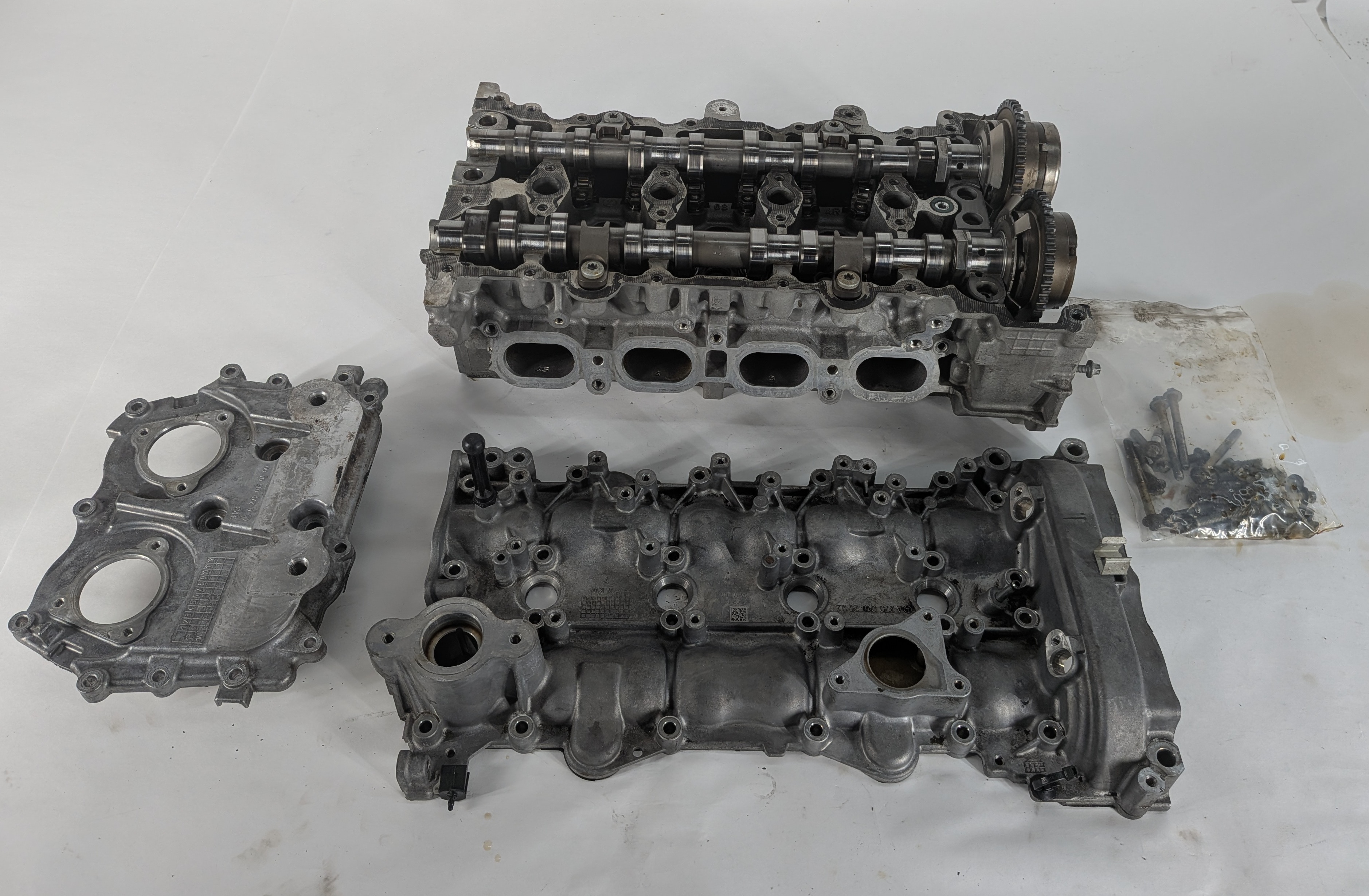 2014-2019 MERCEDES CLA250 (C117) 2.0L M270 TURBO ENGINE CYLINDER HEAD — exact item pictured