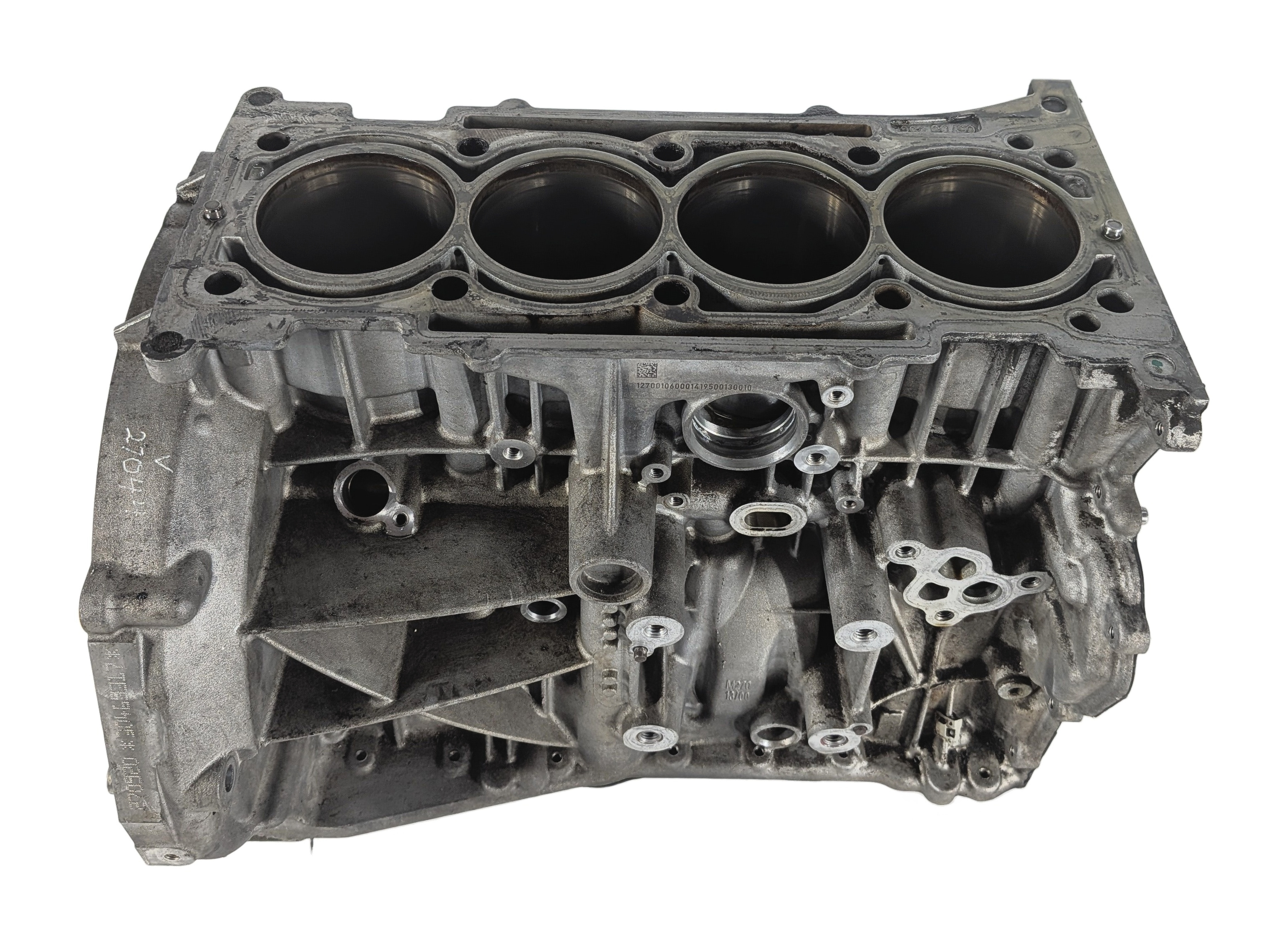 2014 MERCEDES CLA250 C117 2.0L M270 TURBO ENGINE CYLINDER BLOCK — exact item pictured