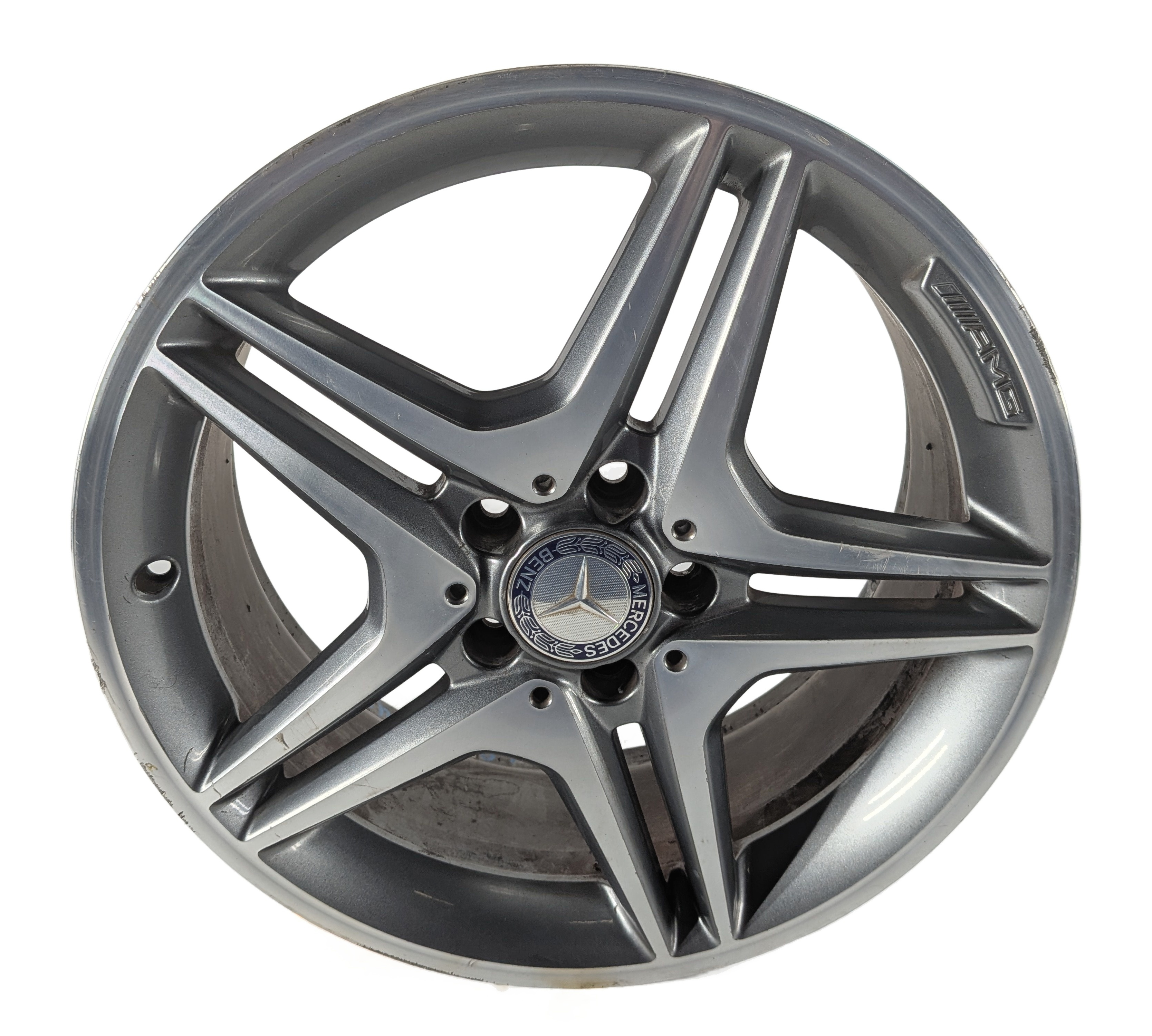 14-18 MERCEDES CLA250 B250 (C117 W246) 18X7.5 AMG 10 SPOKE ALLOY WHEEL RIM ET52 — exact item pictured