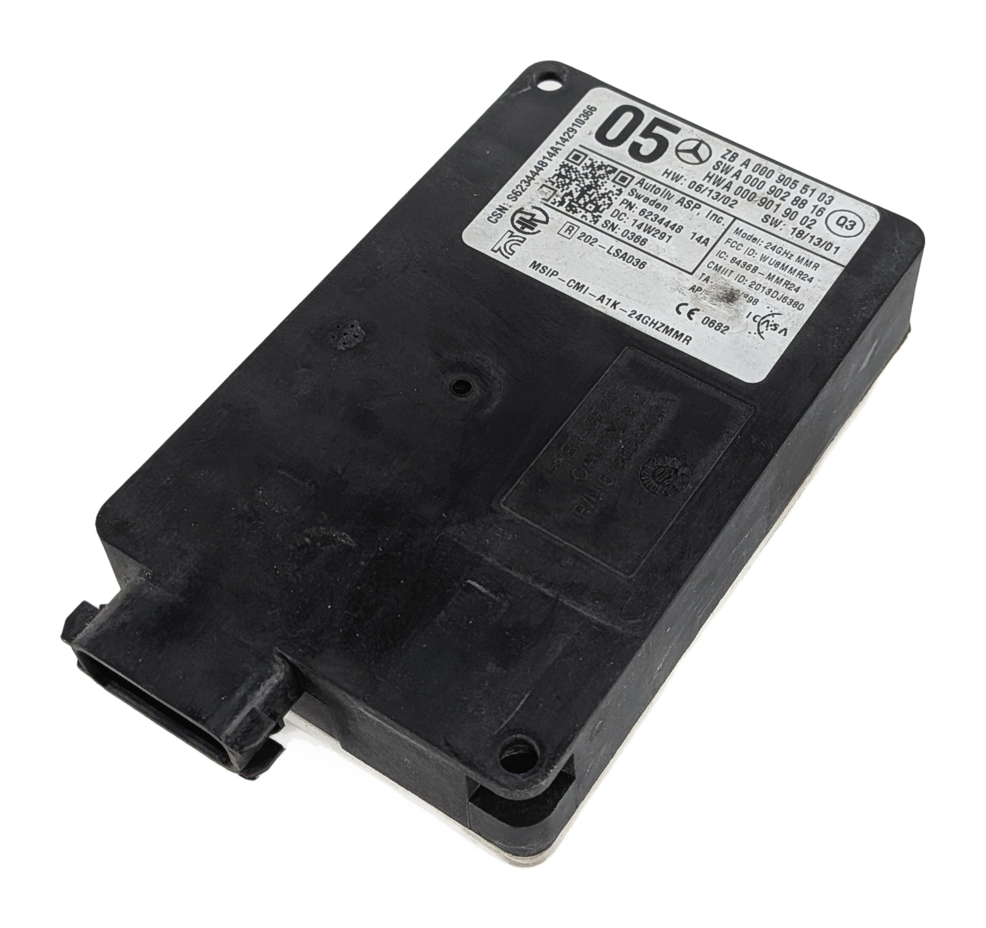 2014 MERCEDES CLA250 (W117) FRONT COLLISION AVOIDANCE RADAR SENSOR MODULE — exact item pictured