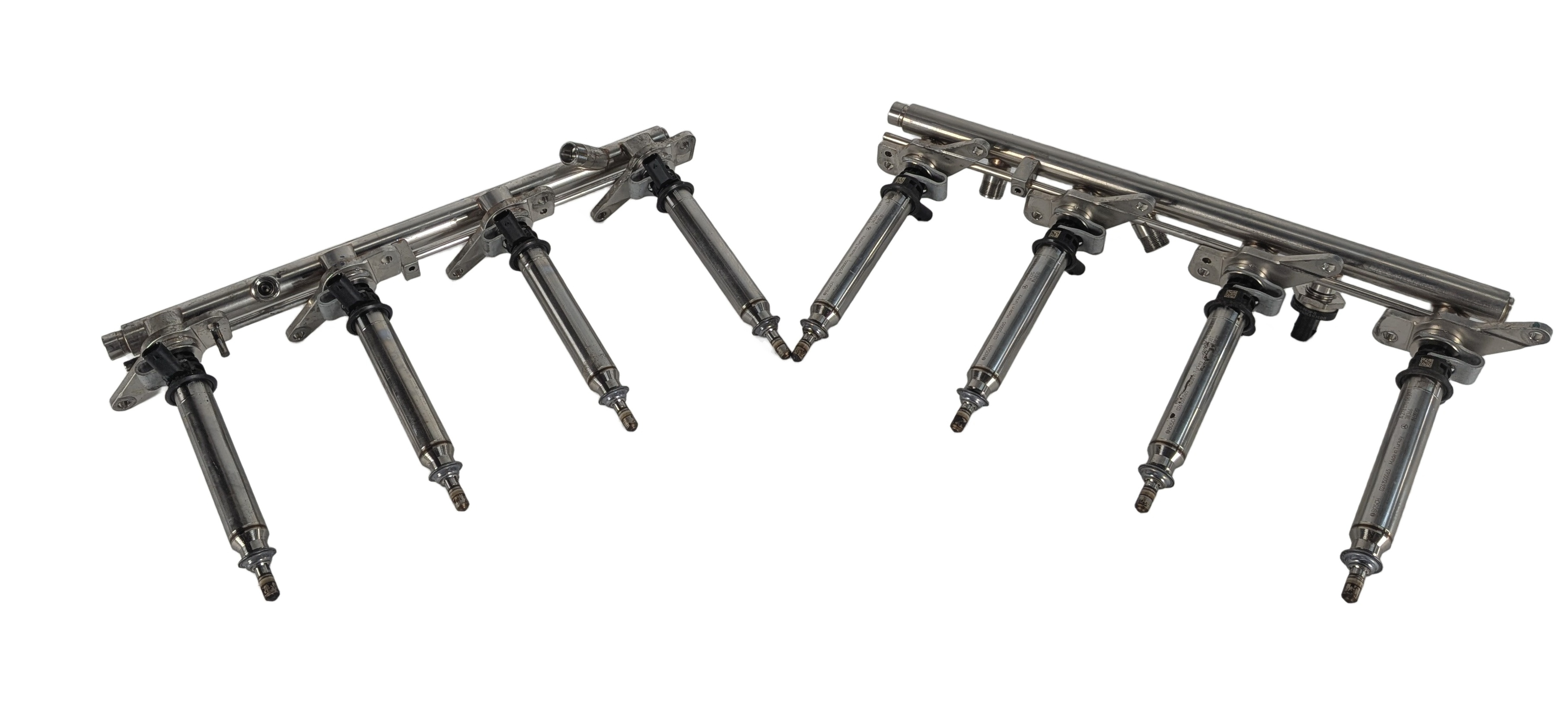 2013 MERCEDES CLS550 (W218) 4.6L (278.922) ENGINE FUEL RAIL w/INJECTORS SET/2 — exact item pictured