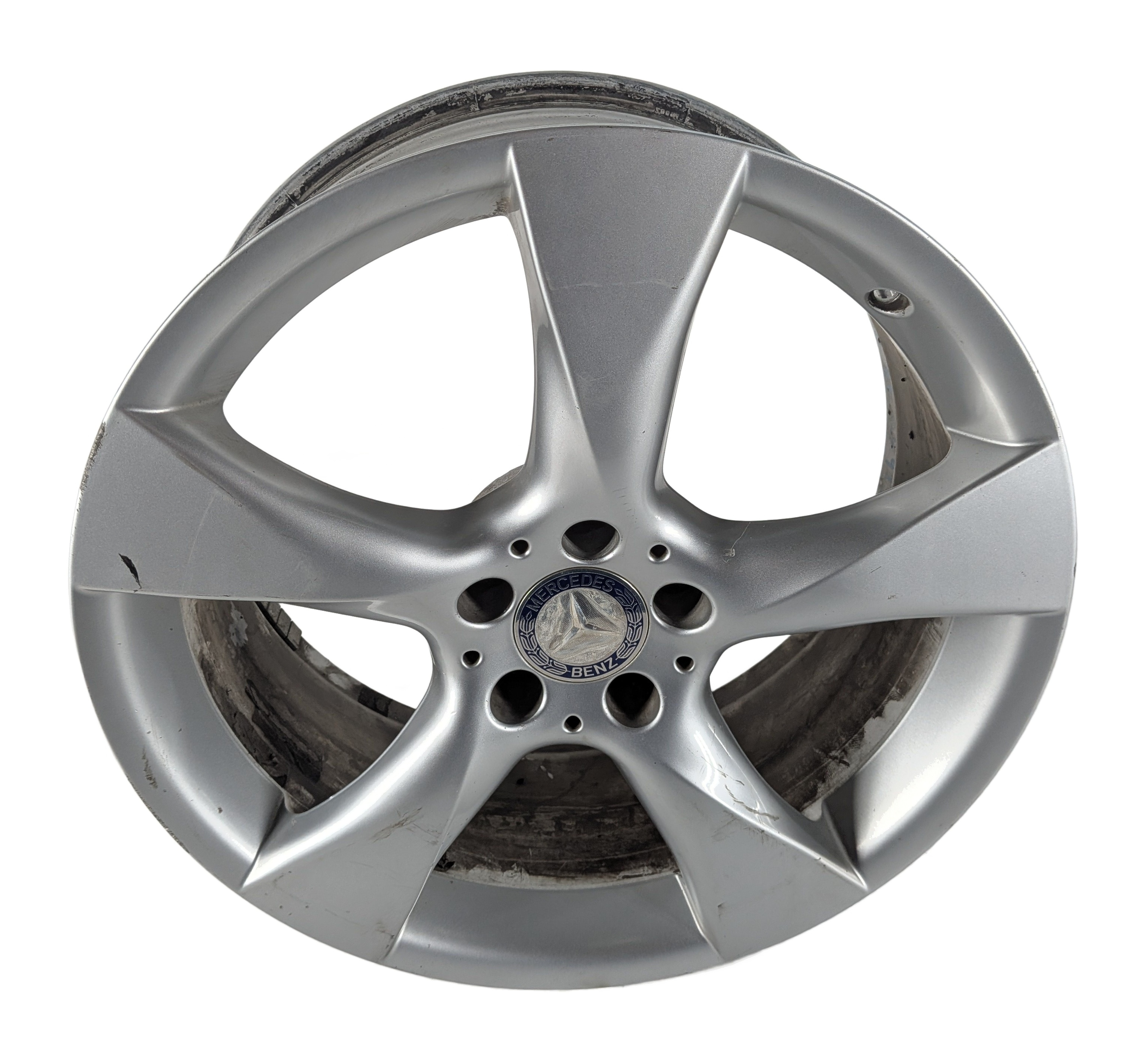 2012-2014 MERCEDES CLS550 (W218) FRONT 19X8.5 5 SPOKE PAINTED GRAY ALLOY WHEEL — exact item pictured