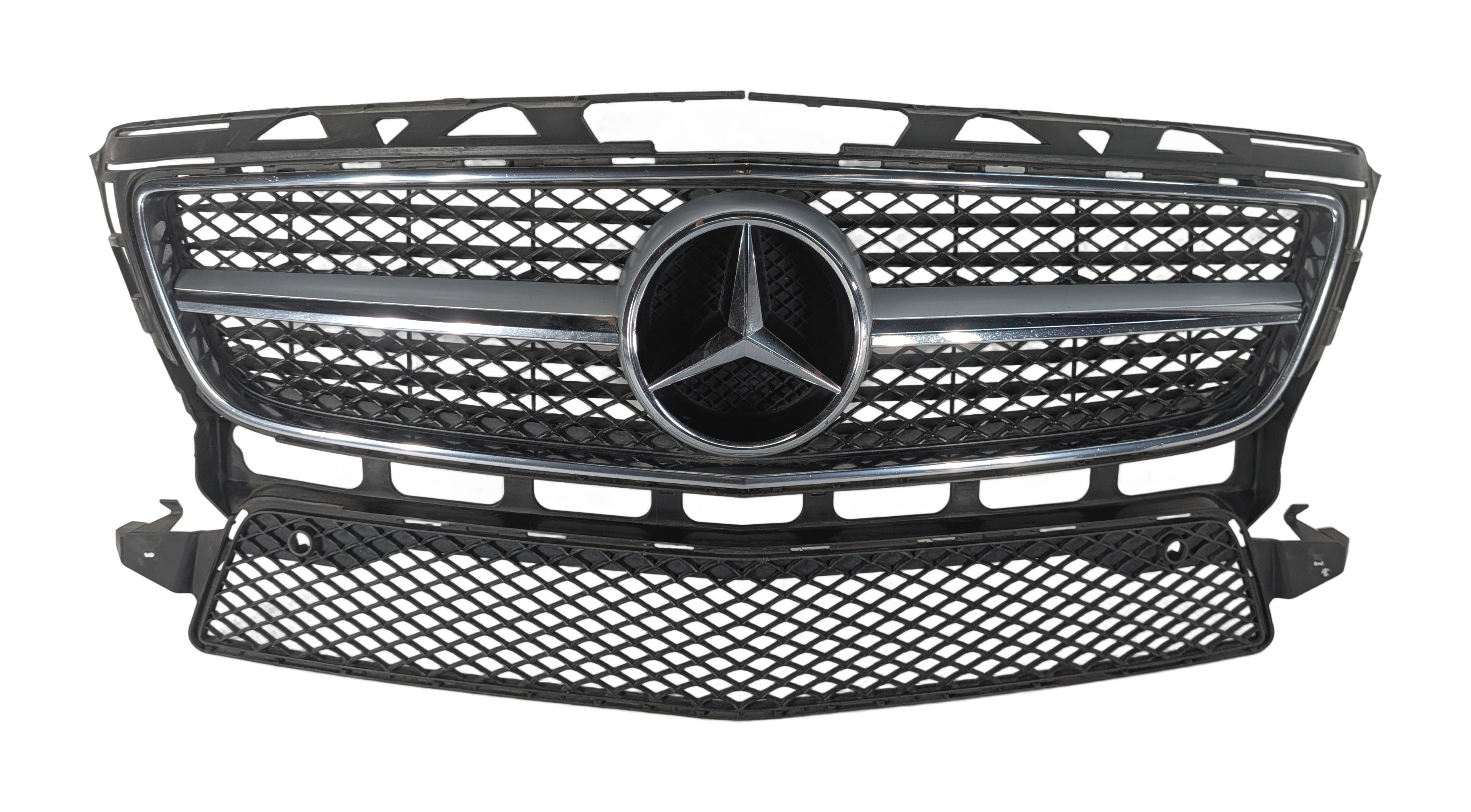 2012-2014 MERCEDES CLS550 (W218) FRONT UPPER RADIATOR GRILLE W/O ADAPTIVE CRUISE — exact item pictured