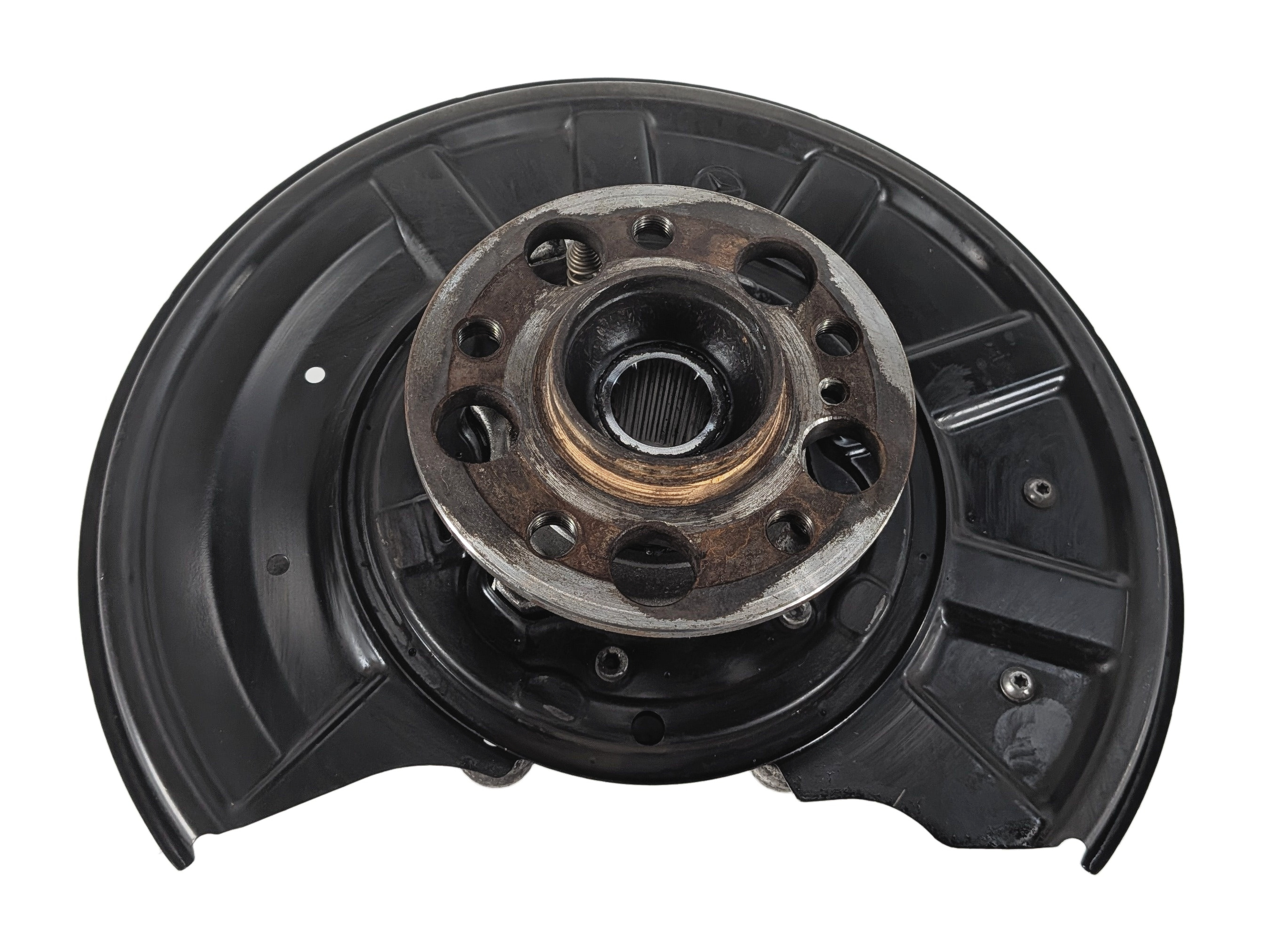 10-18 MERCEDES E350 CLS550 GLK350 W212 W218 REAR LEFT SPINDLE KNUCKLE HUB RWD — exact item pictured
