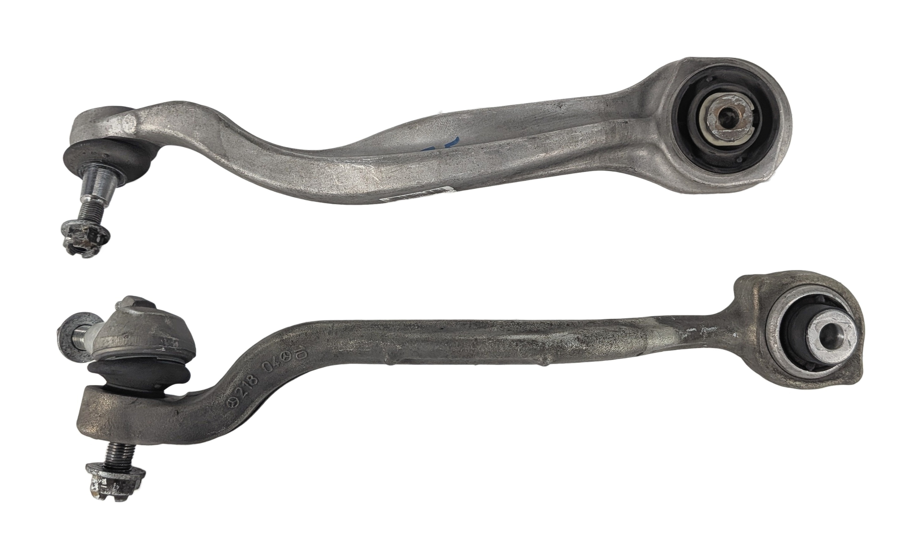 12-18 MERCEDES CLS550 CLS400 W218 FRONT RIGHT PASSENGER LOWER CONTROL ARM SET/2 — exact item pictured