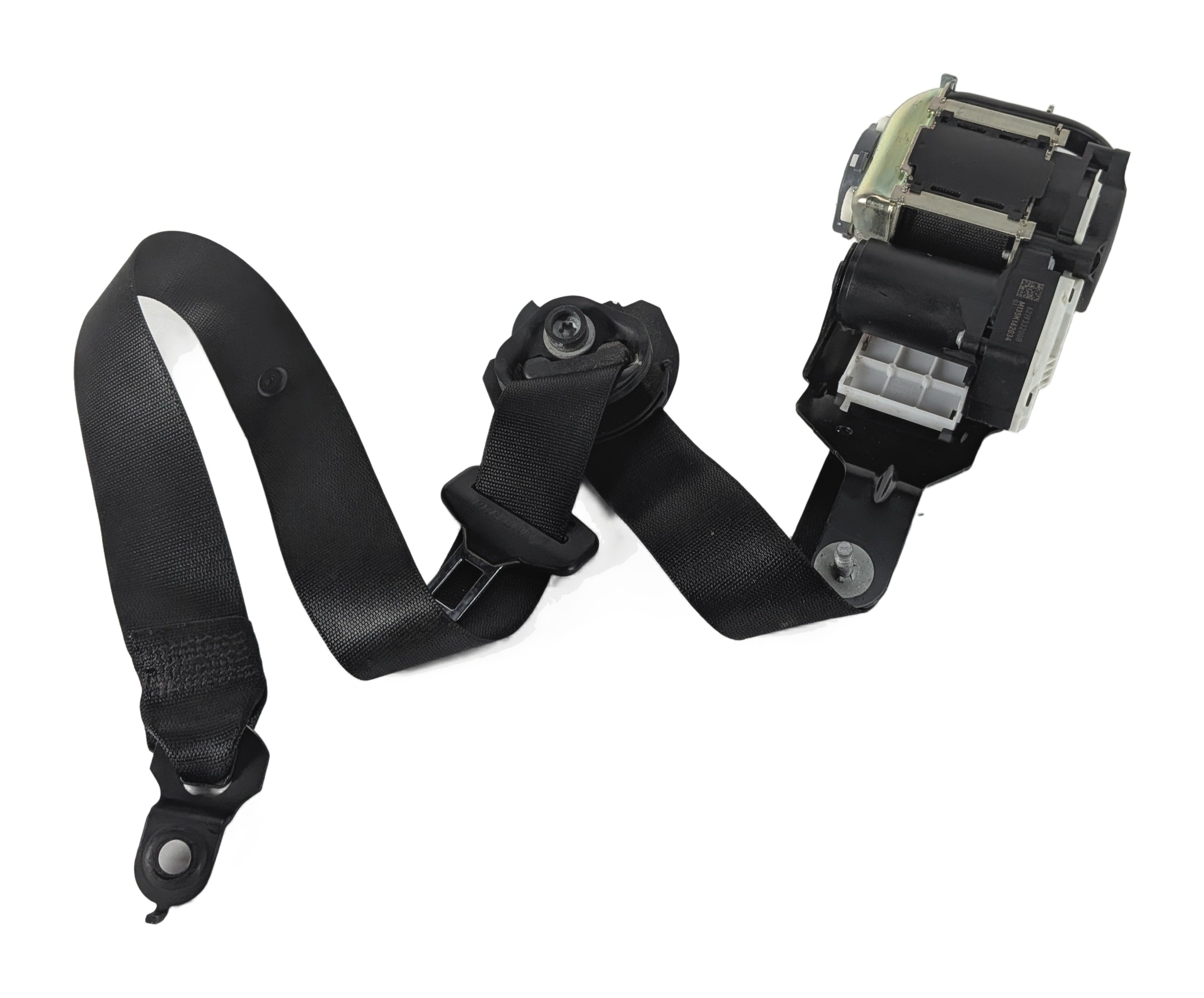 12-13 MERCEDES CLS550 CLS63 (W218) FRONT LEFT DRIVER SEATBELT RETRACTOR (Black) — exact item pictured