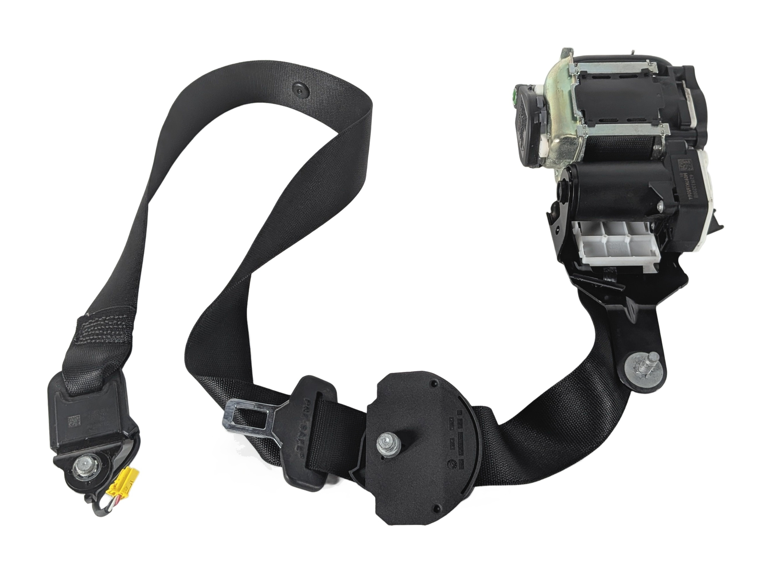 12-13 MERCEDES CLS550 (W218) FRONT RIGHT PASSENGER SEATBELT RETRACTOR (Black) — exact item pictured