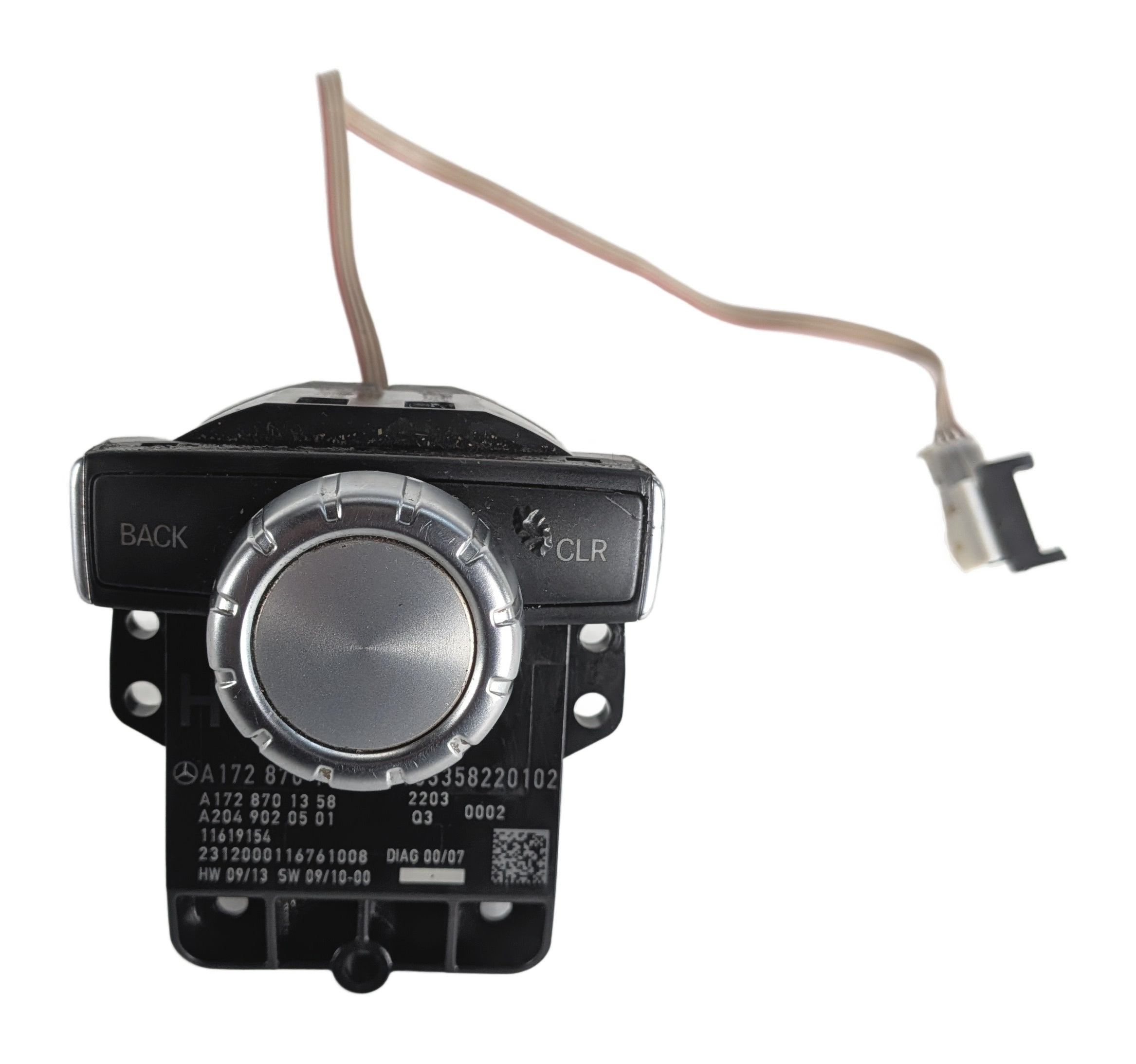2012-2015 MERCEDES CLS550 CLS63 SLK250 SLK350 (R172 W218) COMMAND CONTROL KNOB — exact item pictured