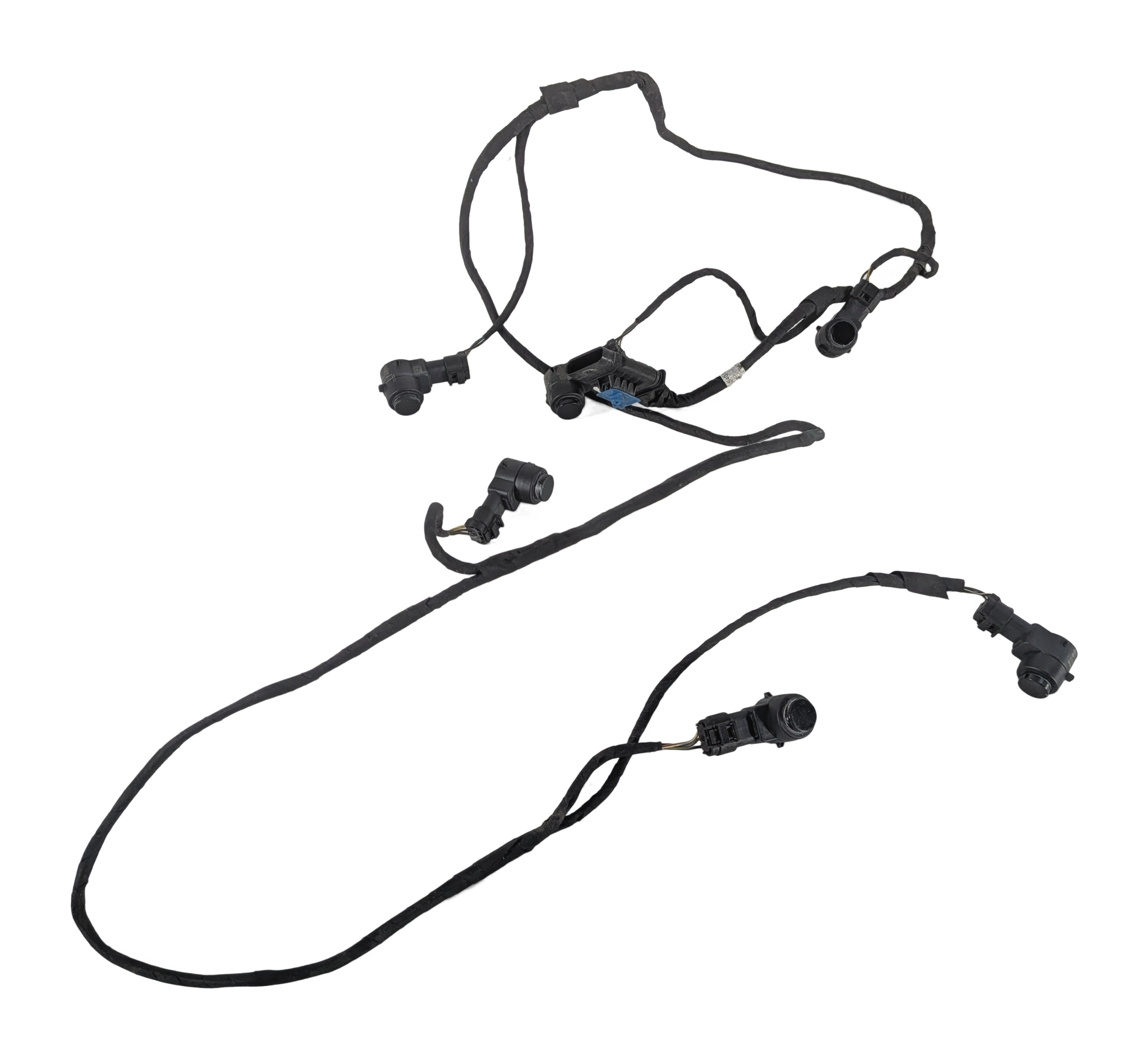 2013 MERCEDES CLS550 (W218) FRONT PARK ASSIST PDC SENSOR SET/6 w/HARNESS (Black) — exact item pictured