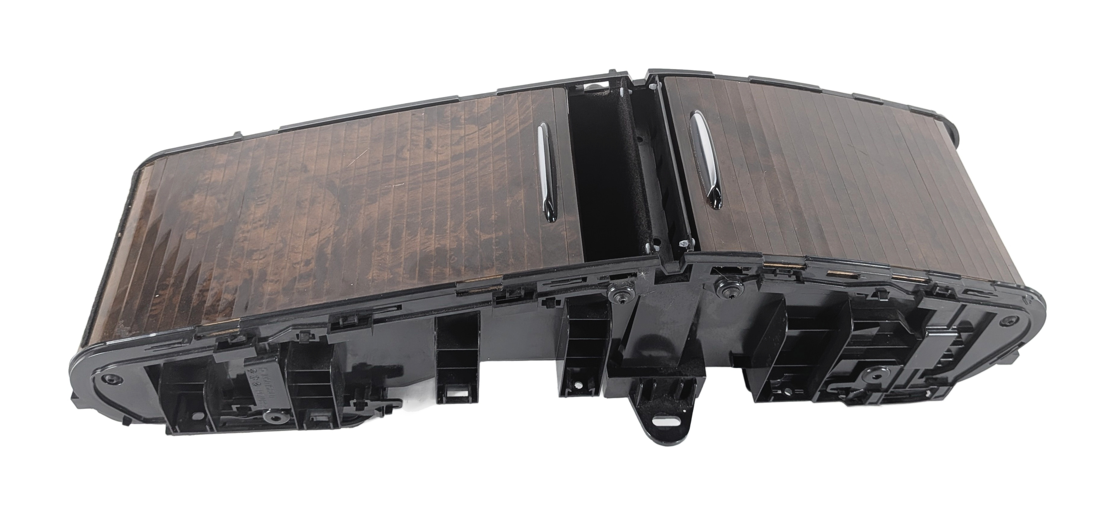 2013 MERCEDES CLS550 W218 REAR CENTER CONSOLE TRIM ROLLER STORAGE COVER (Walnut) — exact item pictured