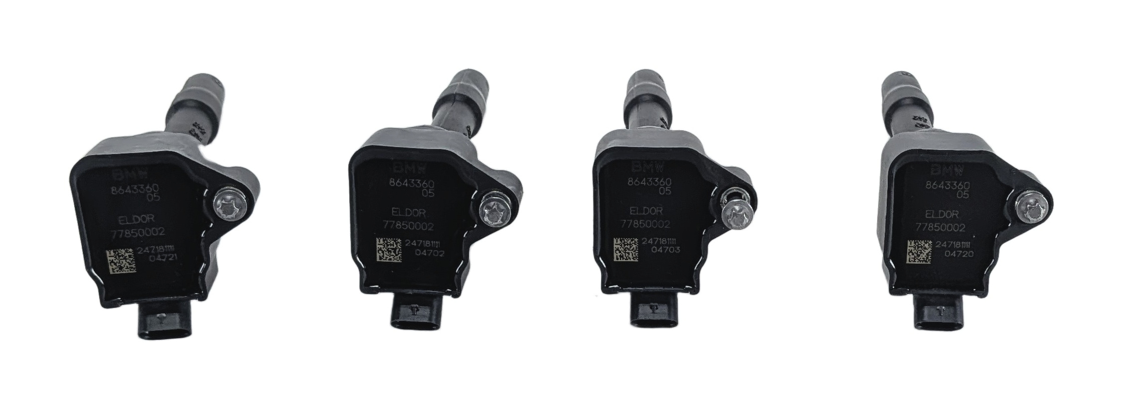 14-22 BMW 2 3 4 5 6 7 8 X Z (F22 F30 F32 G01 G30 G11) 2.0L B48 IGNITION COIL SET — exact item pictured