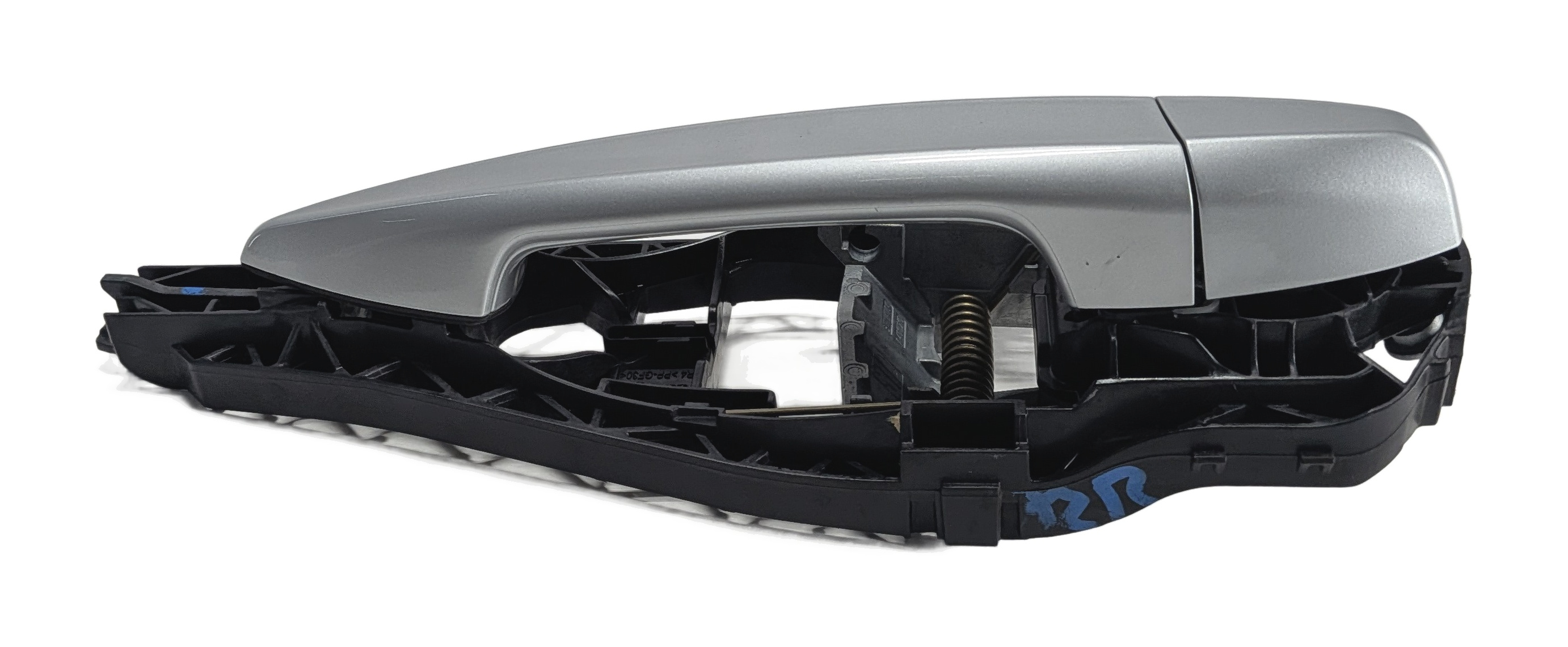 2016-2021 BMW X1 X2 (F39 F48) REAR RIGHT EXTERIOR DOOR HANDLE w/ LIGHT (Silver) — exact item pictured