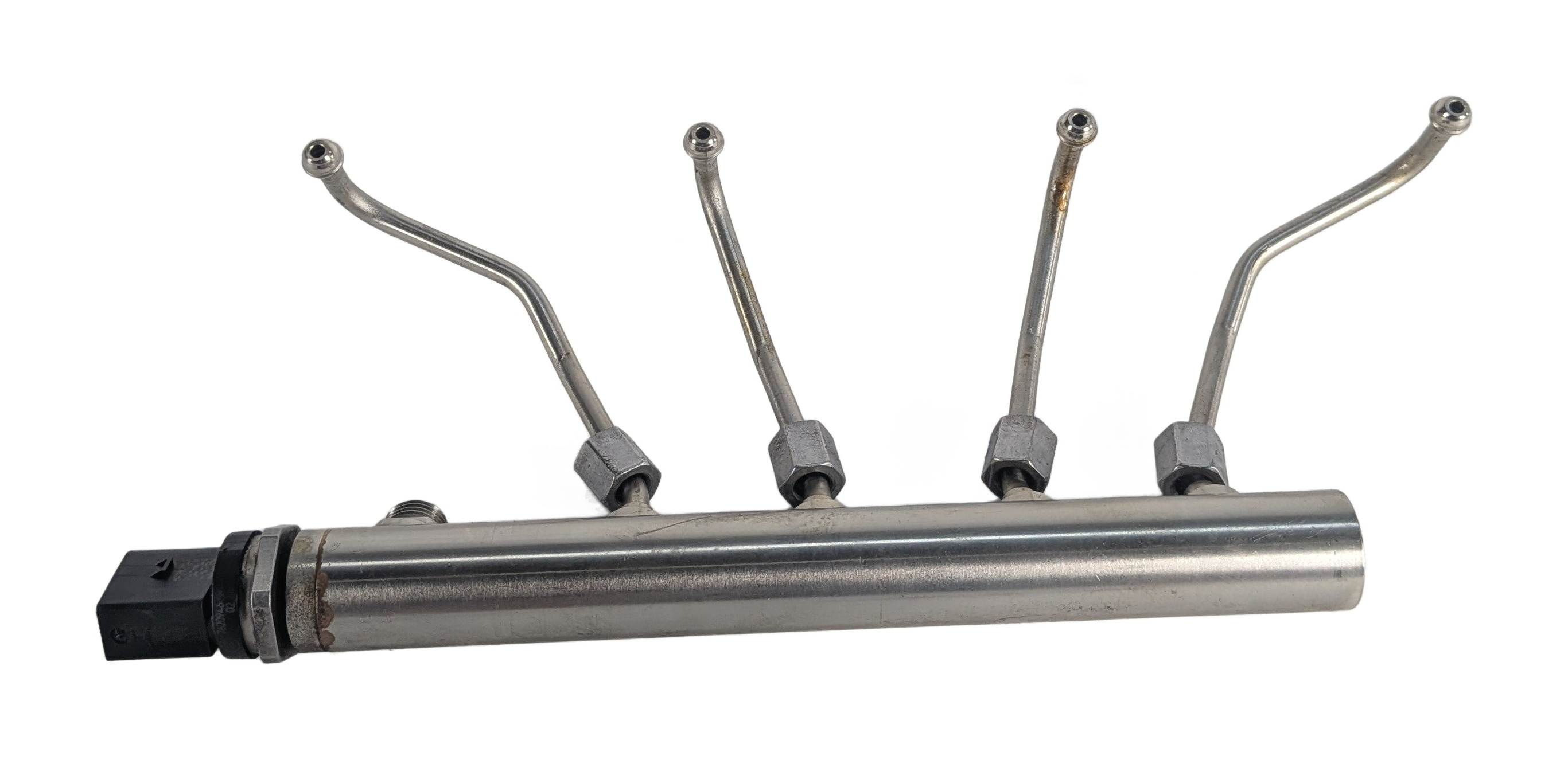 2015 BMW 428I (F32) 2.0L (N20) ENGINE FUEL RAIL w/LINES PRESSURE SENSOR — exact item pictured