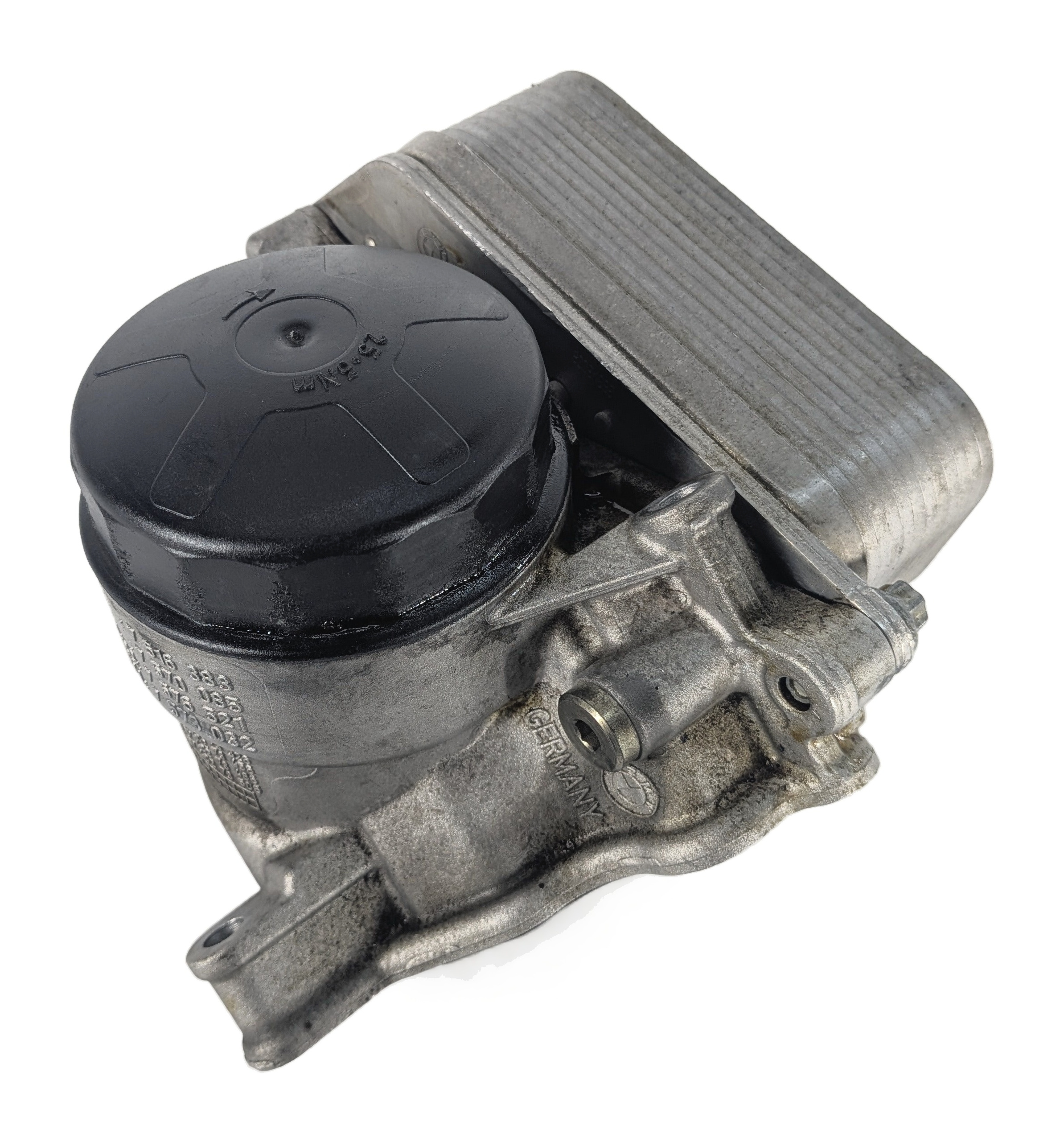 2015 BMW 428I (F32) 2.0L (N20) ENGINE OIL FILTER HOUSING w/OIL COOLER — exact item pictured