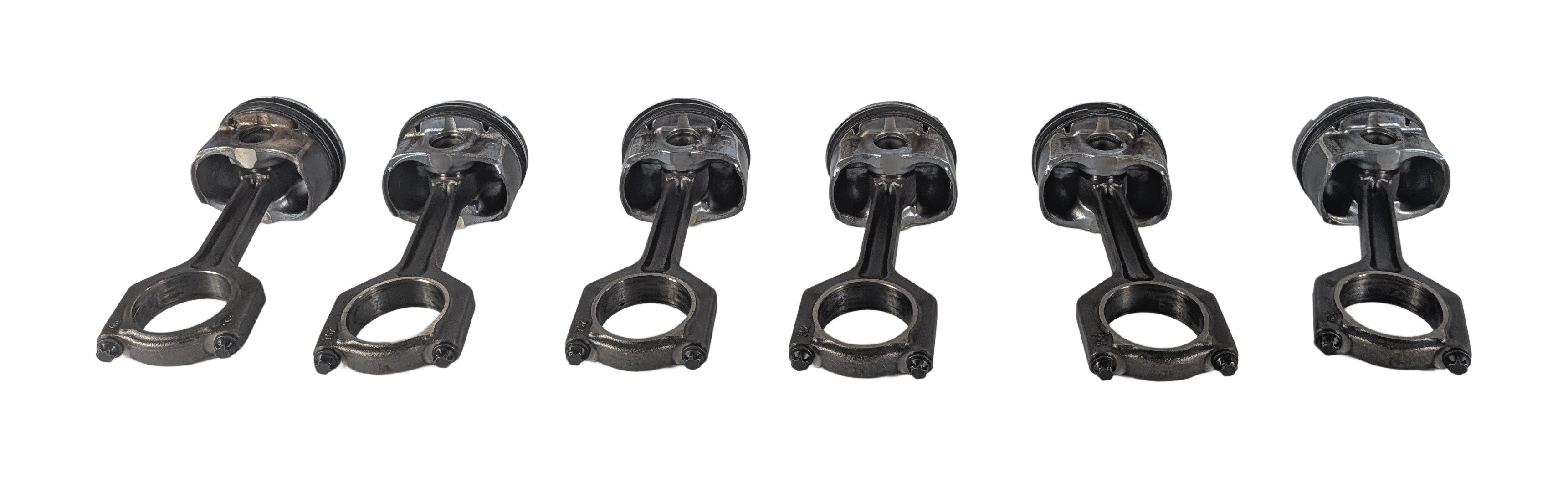 07-10 BMW 135i 335i 535i X6 Z4 E87 E60 E71 E89 3.0L N54 TURBO PISTON & ROD SET/6 — exact item pictured