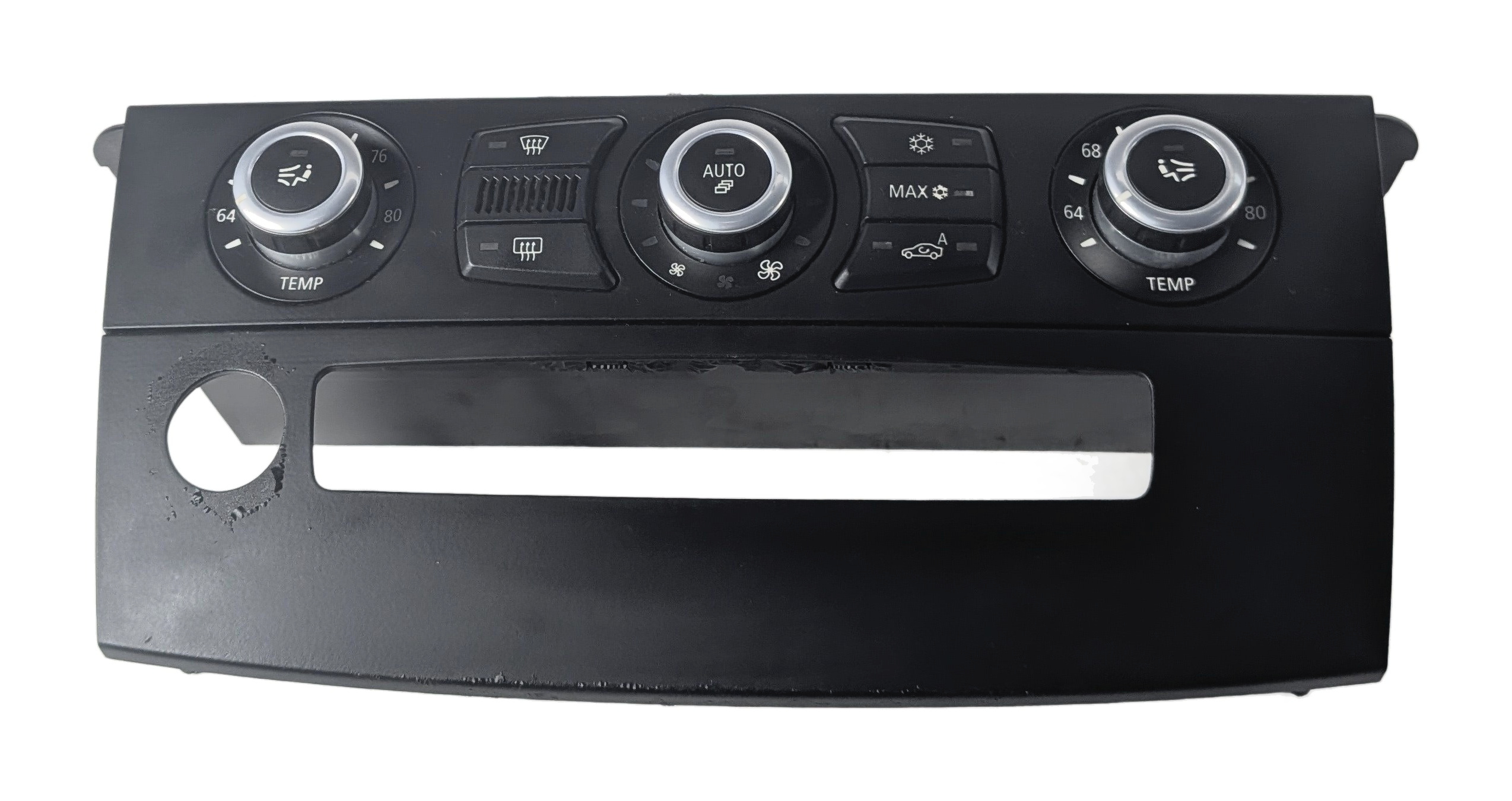 2008-2010 BMW 528i 535i 550i (E60 E61) BASE HEATER A/C AC CLIMATE CONTROL PANEL — exact item pictured
