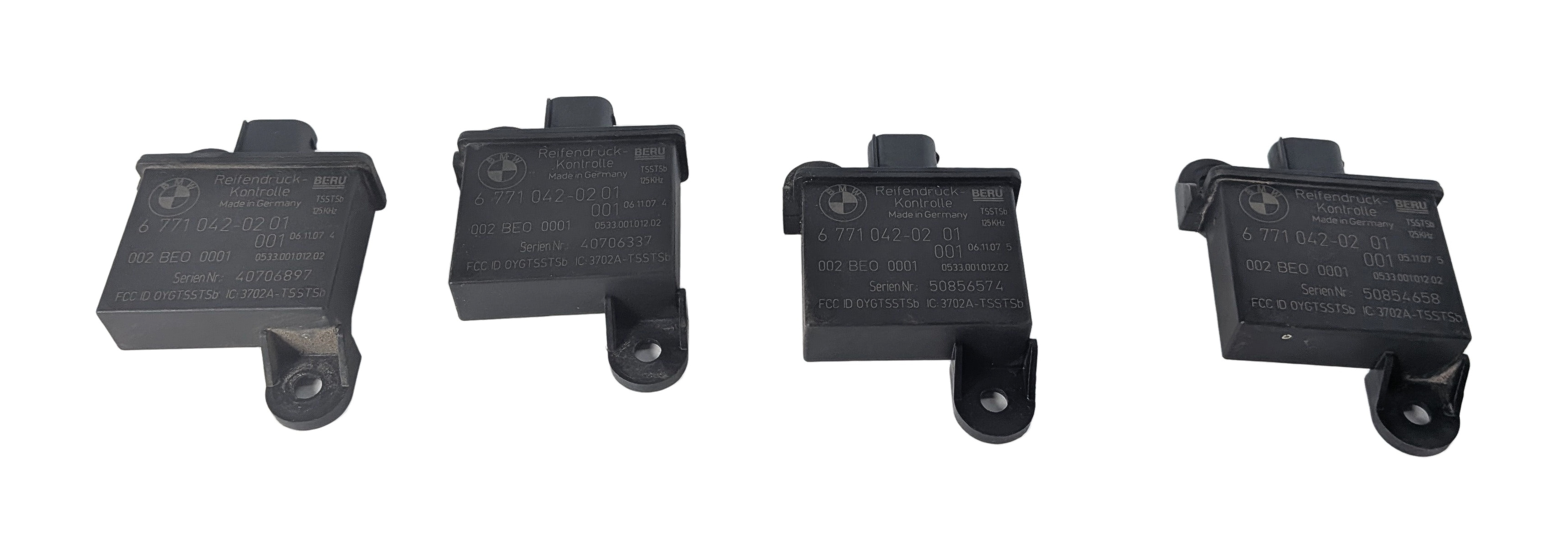 2008 BMW 535I (E60) TIRE PRESSURE MONITOR TPMS RDC WHEEL ANTENNA RECEIVER SET/4 — exact item pictured