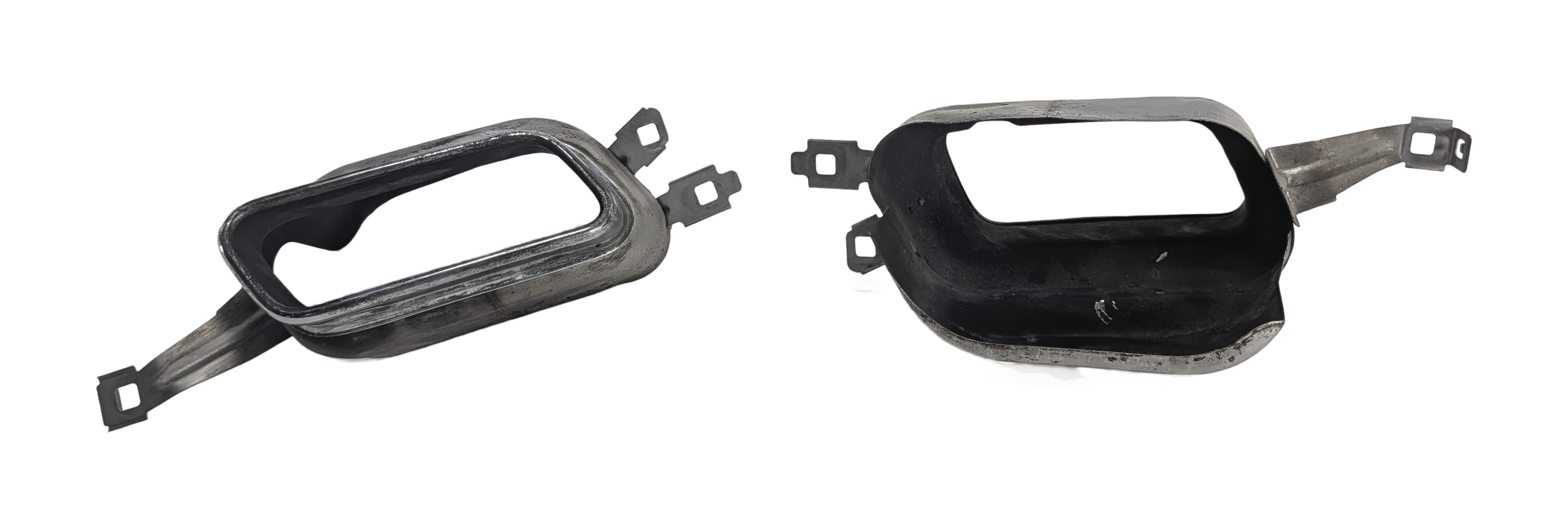 2012 BMW 750I (F01) REAR EXHAUST MUFFLER TAILPIPE TIP FINISHER LEFT/RIGHT SET/2 — exact item pictured