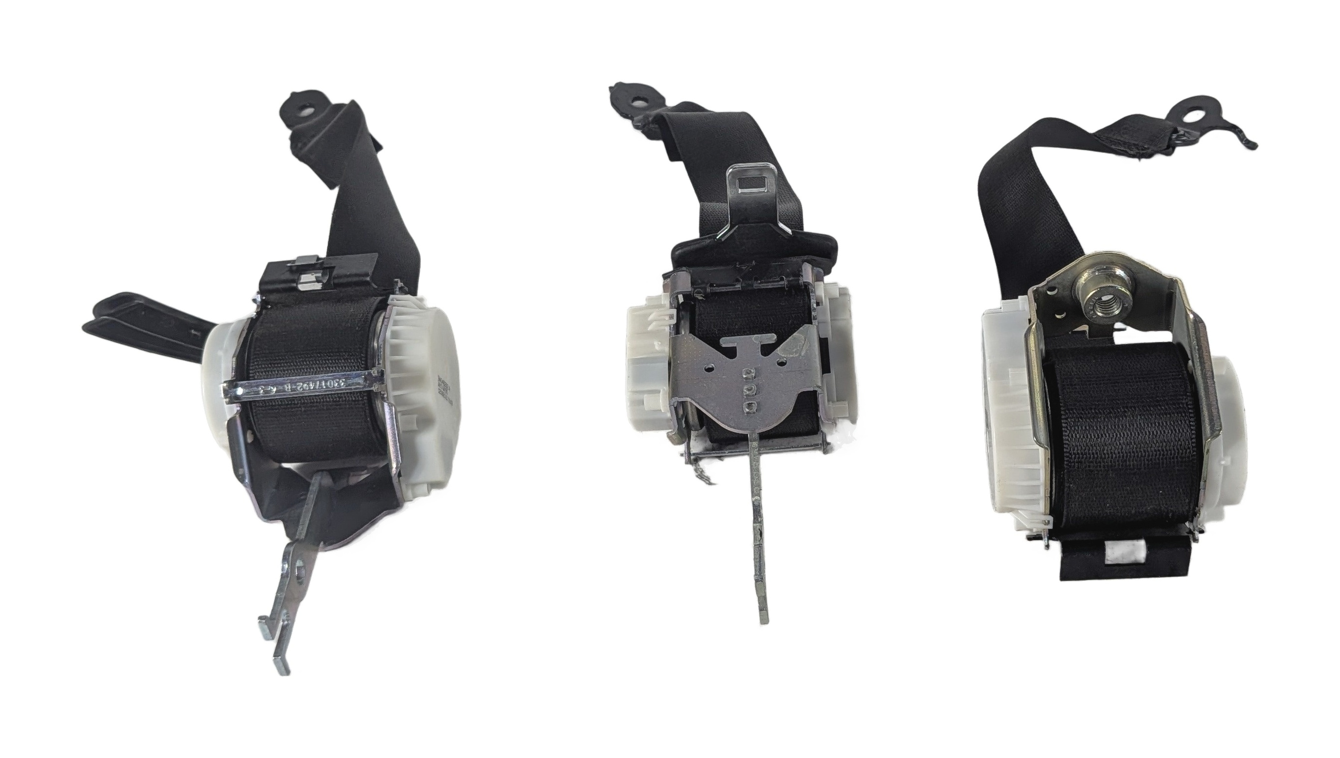 2012 BMW 750I (F01) REAR SEAT SEATBELT RETRACTOR SET/3 (Black) — exact item pictured