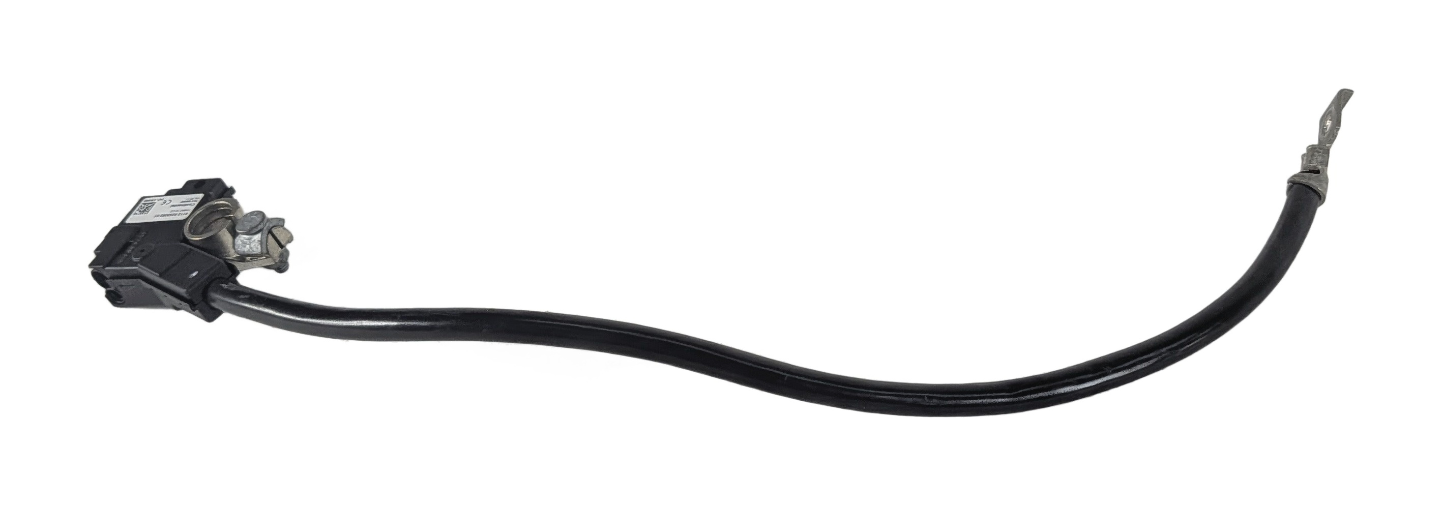 2012 BMW 750I (F01) 4.4L NEGATIVE GROUND BATTERY CABLE TERMINAL w/ IBS SENSOR — exact item pictured