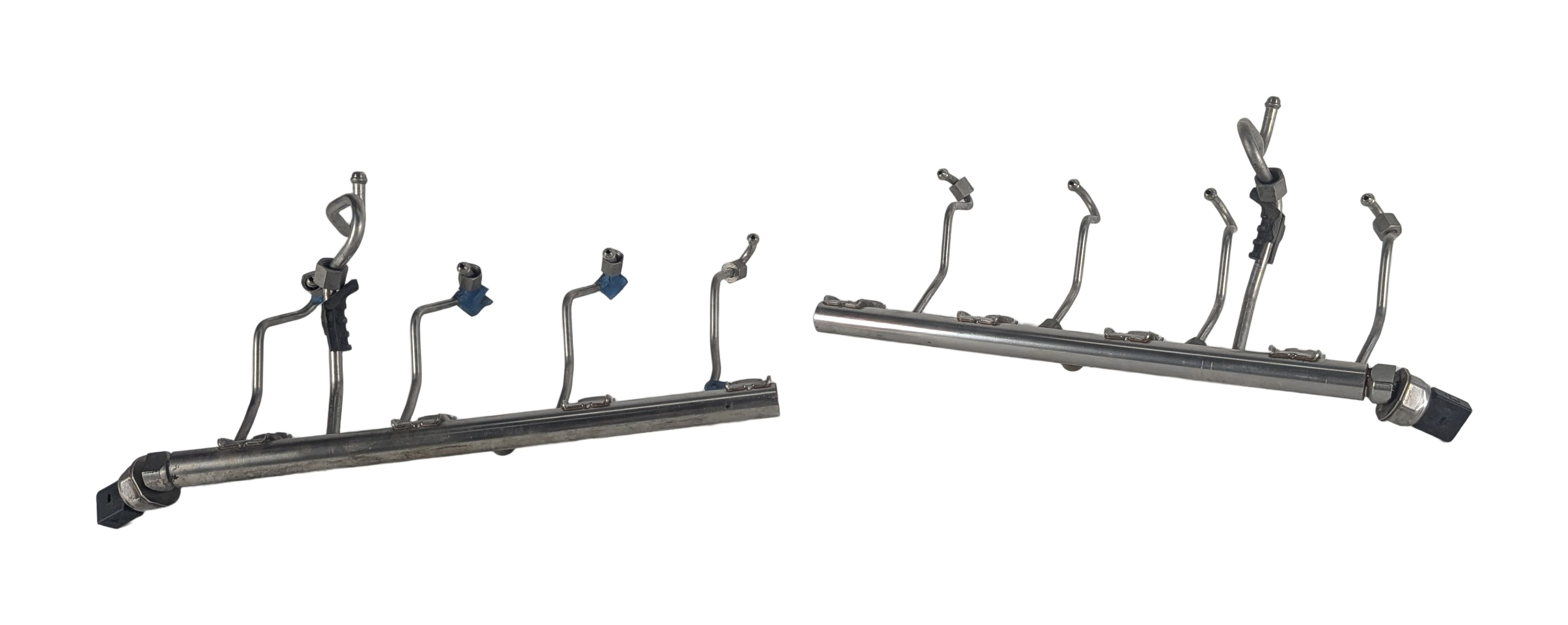 2012 BMW 750I (F01) 4.4L (N63) ENGINE HIGH PRESSURE FUEL RAIL LEFT & RIGHT SET/2 — exact item pictured
