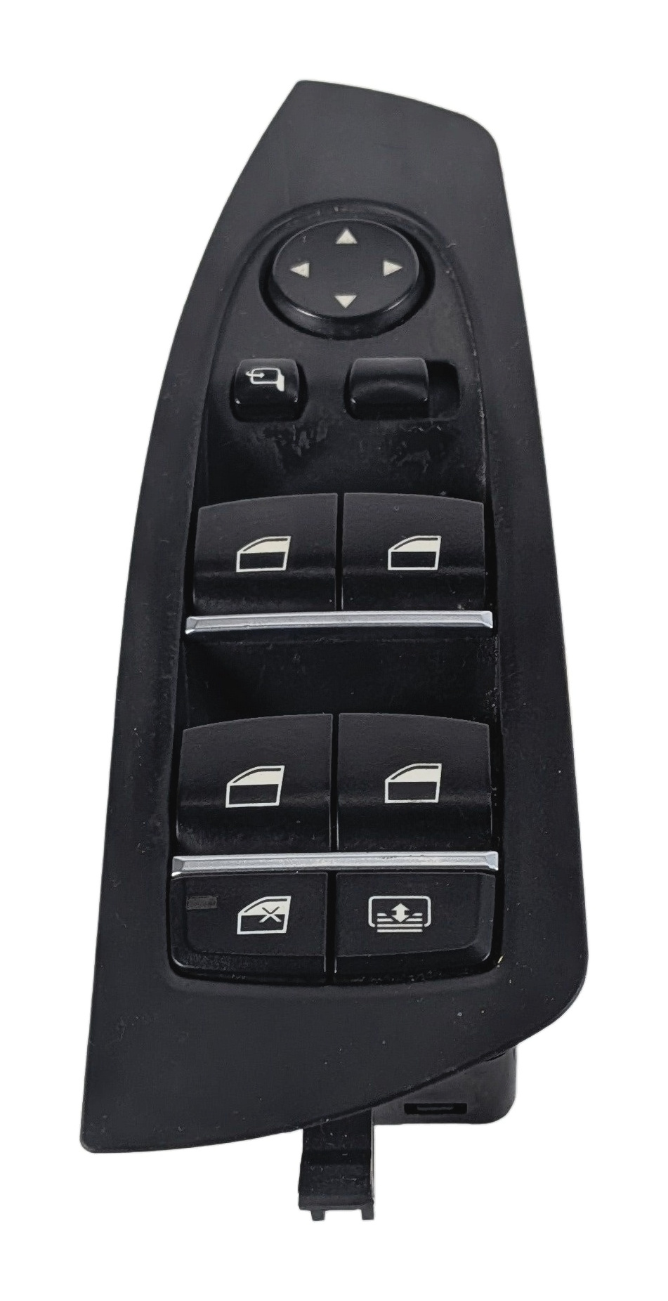 09-15 BMW 740i 750i 760i B7 (F01) DRIVER WINDOW SWITCH w/ SHADE & P-FOLD (BLACK) — exact item pictured