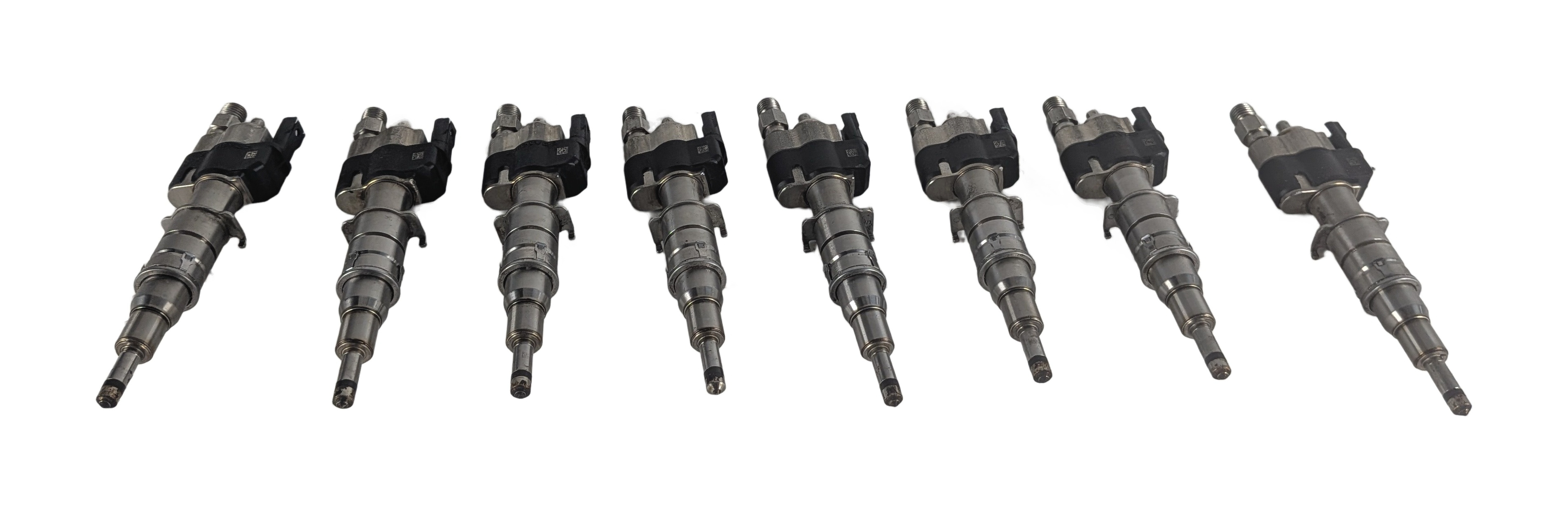 08-16 BMW 3 5 7 X5 X6 Z4 3.0L 4.4L N54 N63 FUEL INJECTOR SET/8 (ALL INDEX 12) — exact item pictured