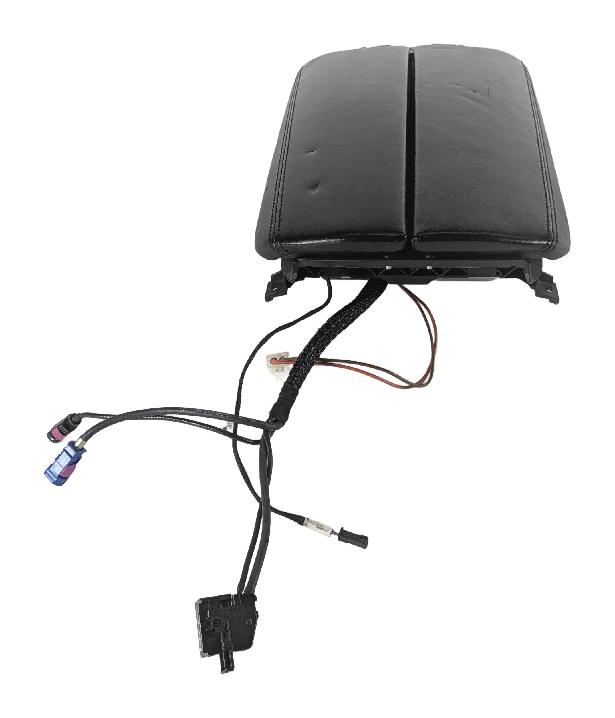 09-15 BMW 7 SERIES F01 F02 F04 FRONT CENTER CONSOLE ARMREST w/STORAGE (Black) — exact item pictured