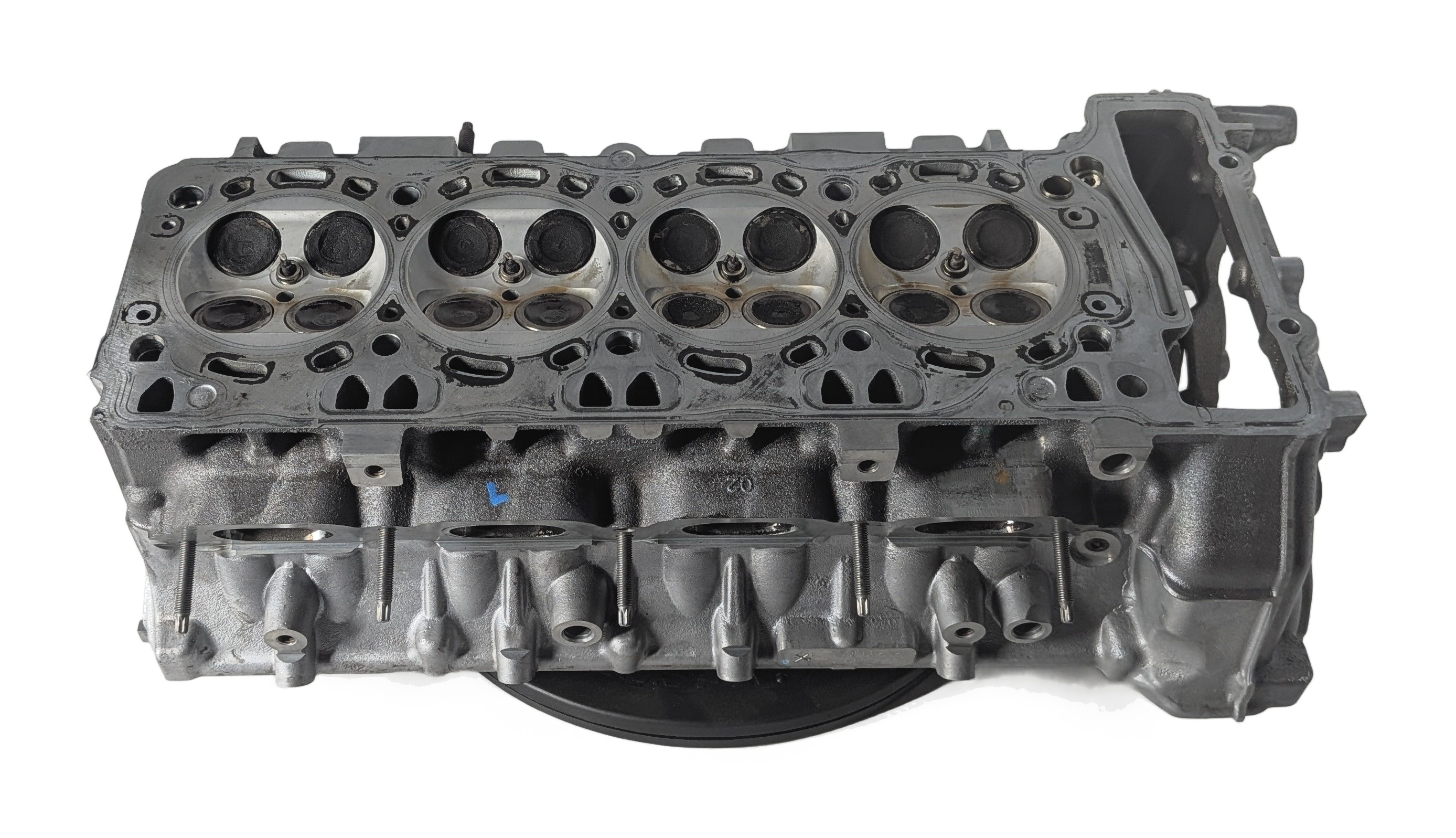 08-14 BMW 550i 750i X5 X6 (F01 E70 F10 E71) 4.4L N63 ENGINE LEFT CYLINDER HEAD — exact item pictured