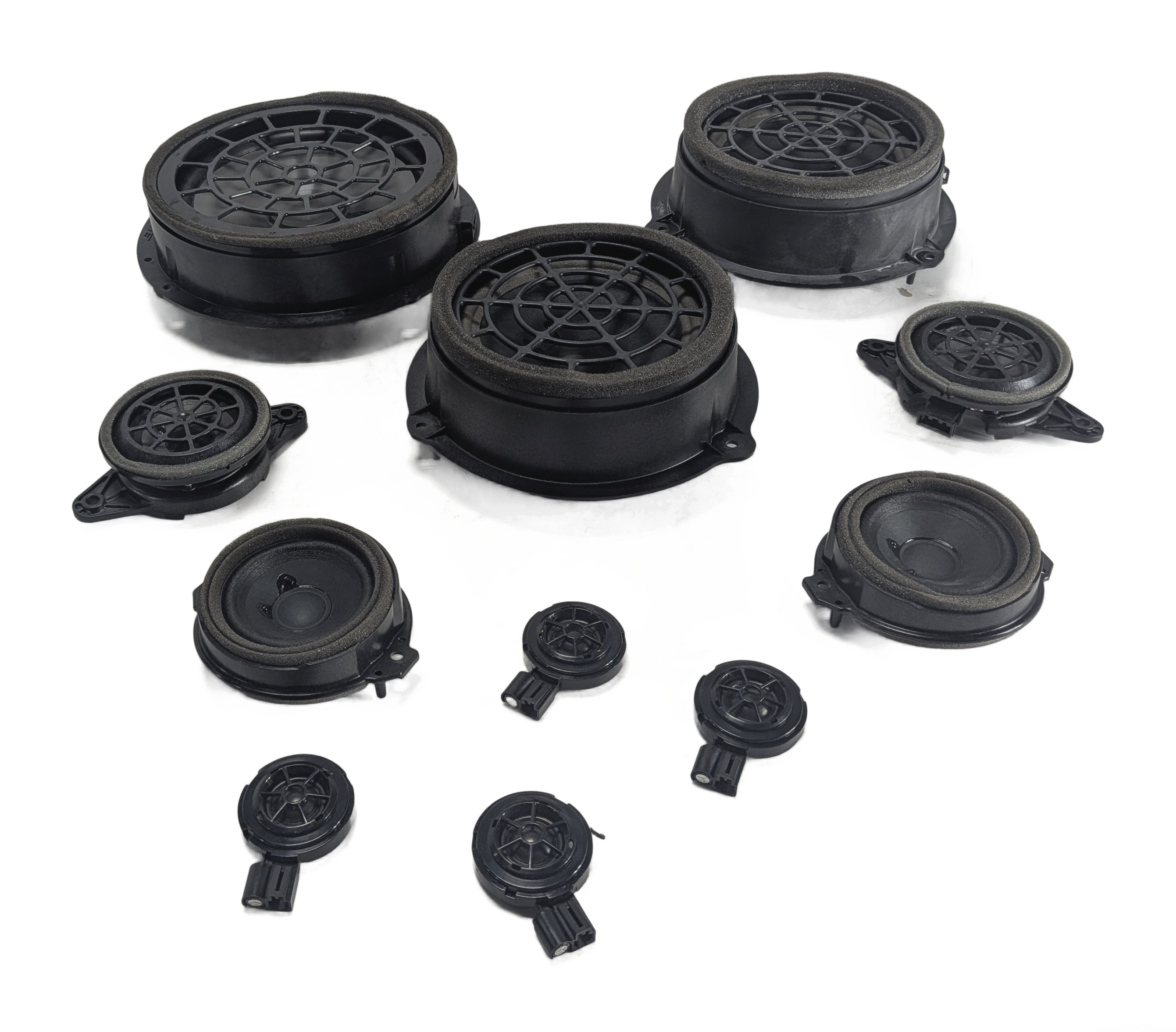 2016 AUDI Q3 (8U) BOSE SPEAKER SET/11 WOOFER MIDRANGE TWEETER SOUND SYSTEM — exact item pictured