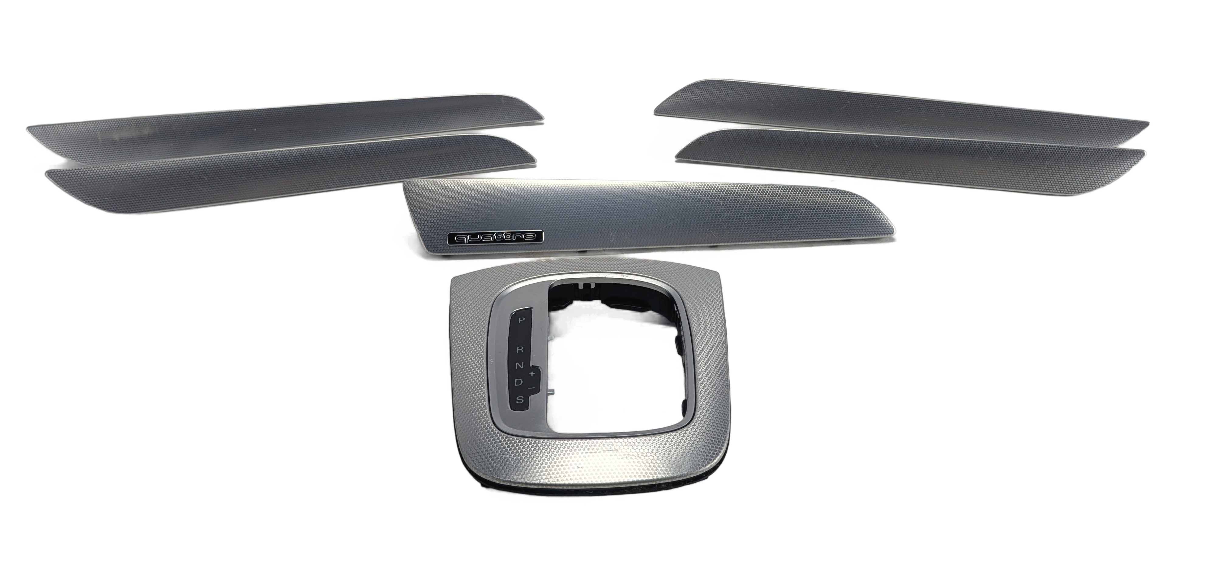 2016 AUDI Q3 (8U) INTERIOR DASH DOOR CONSOLE TRIM SET (Aluminium Satellite) — exact item pictured