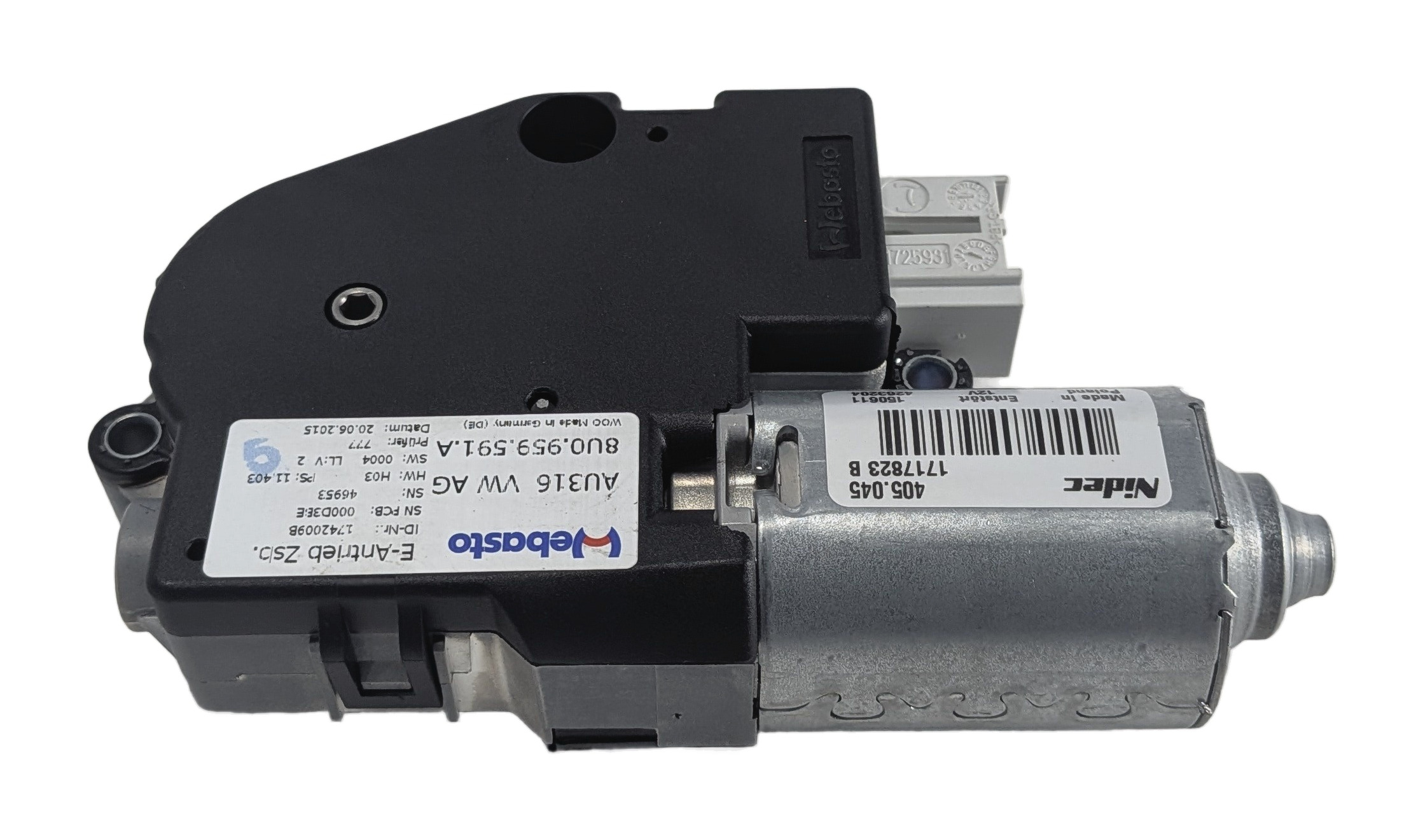 2015-2018 AUDI Q3 (8U) FRONT OR REAR SUNROOF SUN ROOF WINDOW MOTOR — exact item pictured