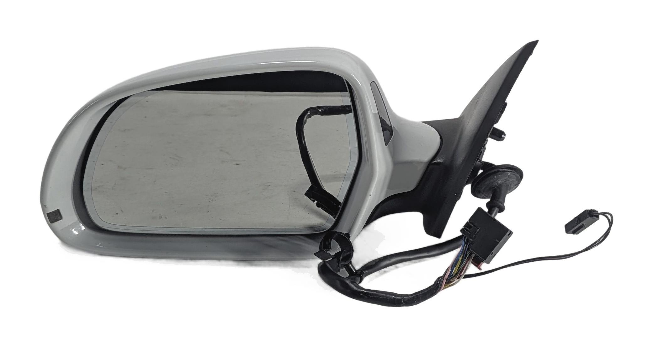 15-18 AUDI Q3 8U LEFT DOOR MIRROR AUTODIM PFOLD HEATED BLIND SPOT (White) — exact item pictured