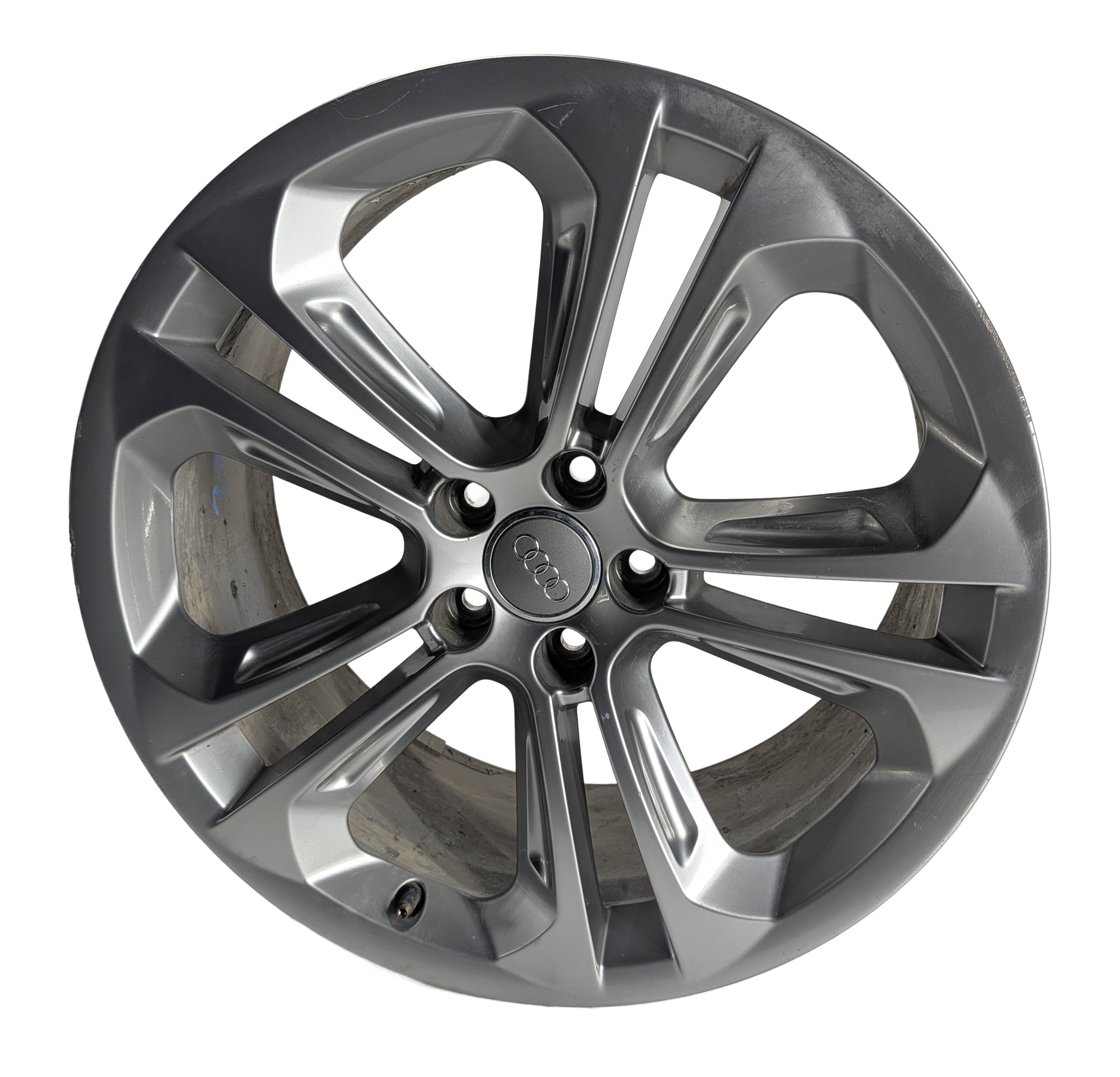 2015-2018 AUDI Q3 (8U) 19X8.5 5 TWIN SPOKE GUNMETAL ALLOY WHEEL RIM — exact item pictured