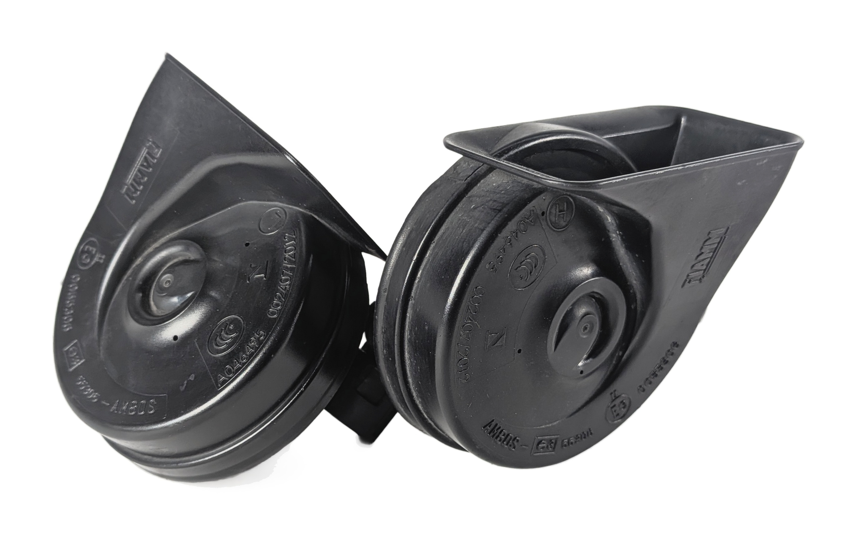 2011-2018 BMW X3 X4 (F25 F26) HIGH & LOW TONE SAFETY HORN SET-2 — exact item pictured