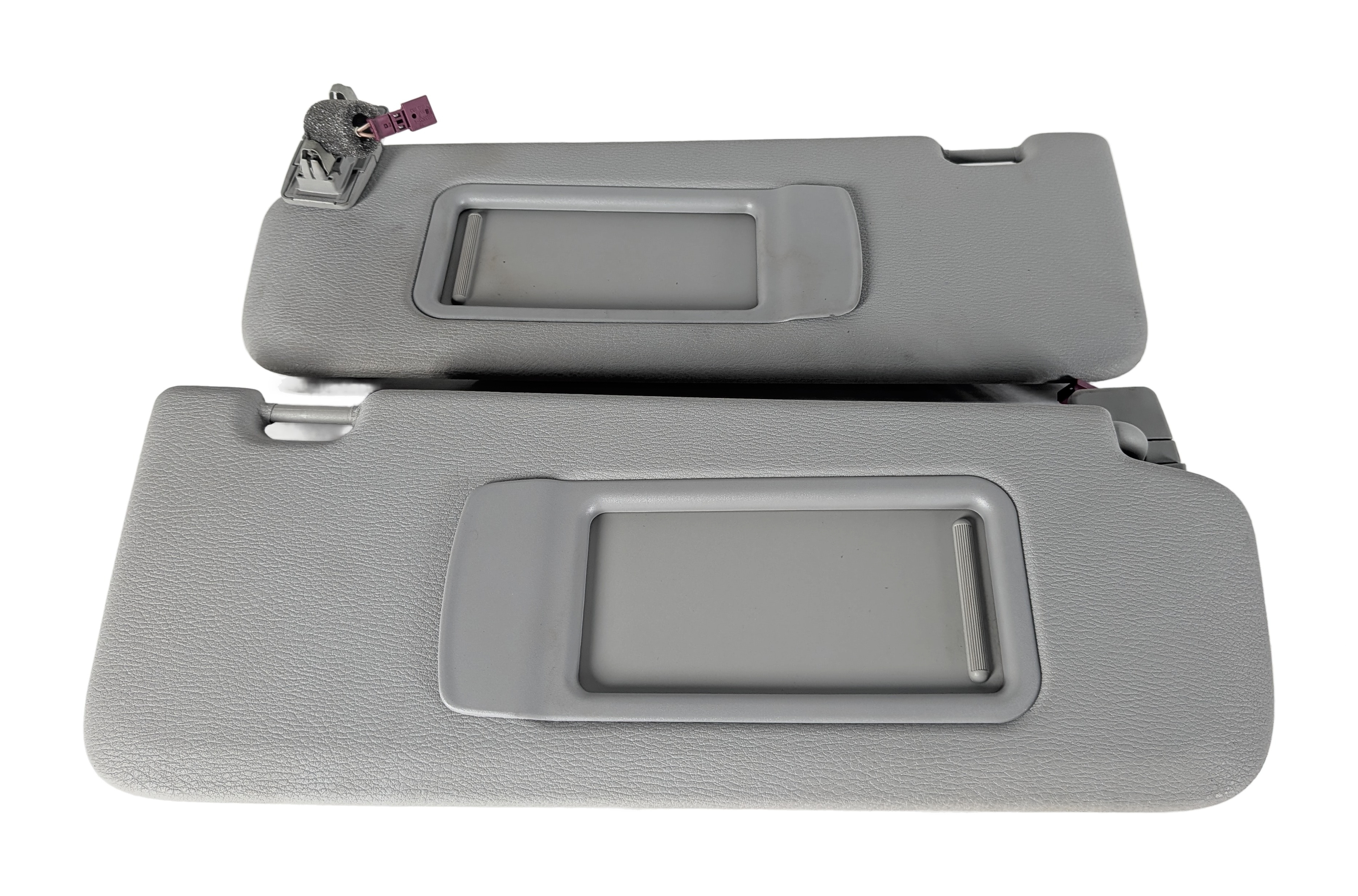 2011-2018 BMW X3 X4 (F25 F26) FRONT LEFT & RIGHT SUNVISOR SHADE SET (Gray) — exact item pictured