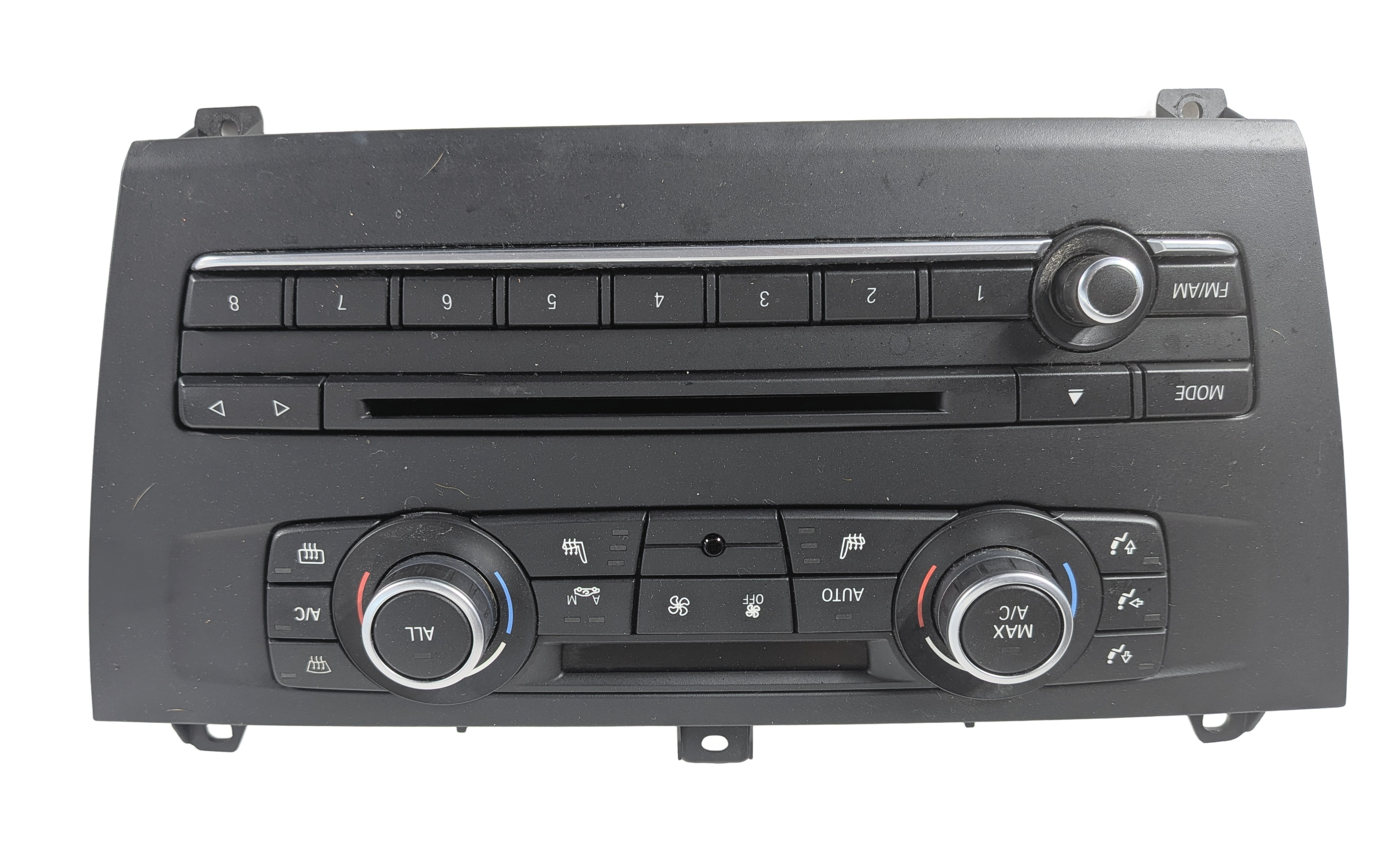 11-14 BMW X3 (F25) FRONT HEATER A/C TEMPERATURE CLIMATE w/ RADIO CONTROL & TRIM — exact item pictured