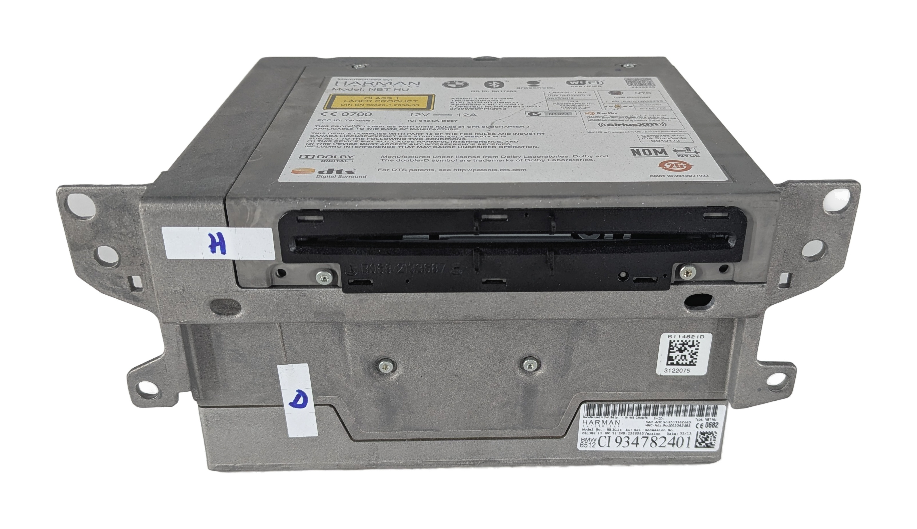 14-17 BMW 2 3 4 5 6 7 X3 X5 X6 (F10 F15 F30) NBT NAVIGATION HEAD UNIT w/SIRIUS — exact item pictured