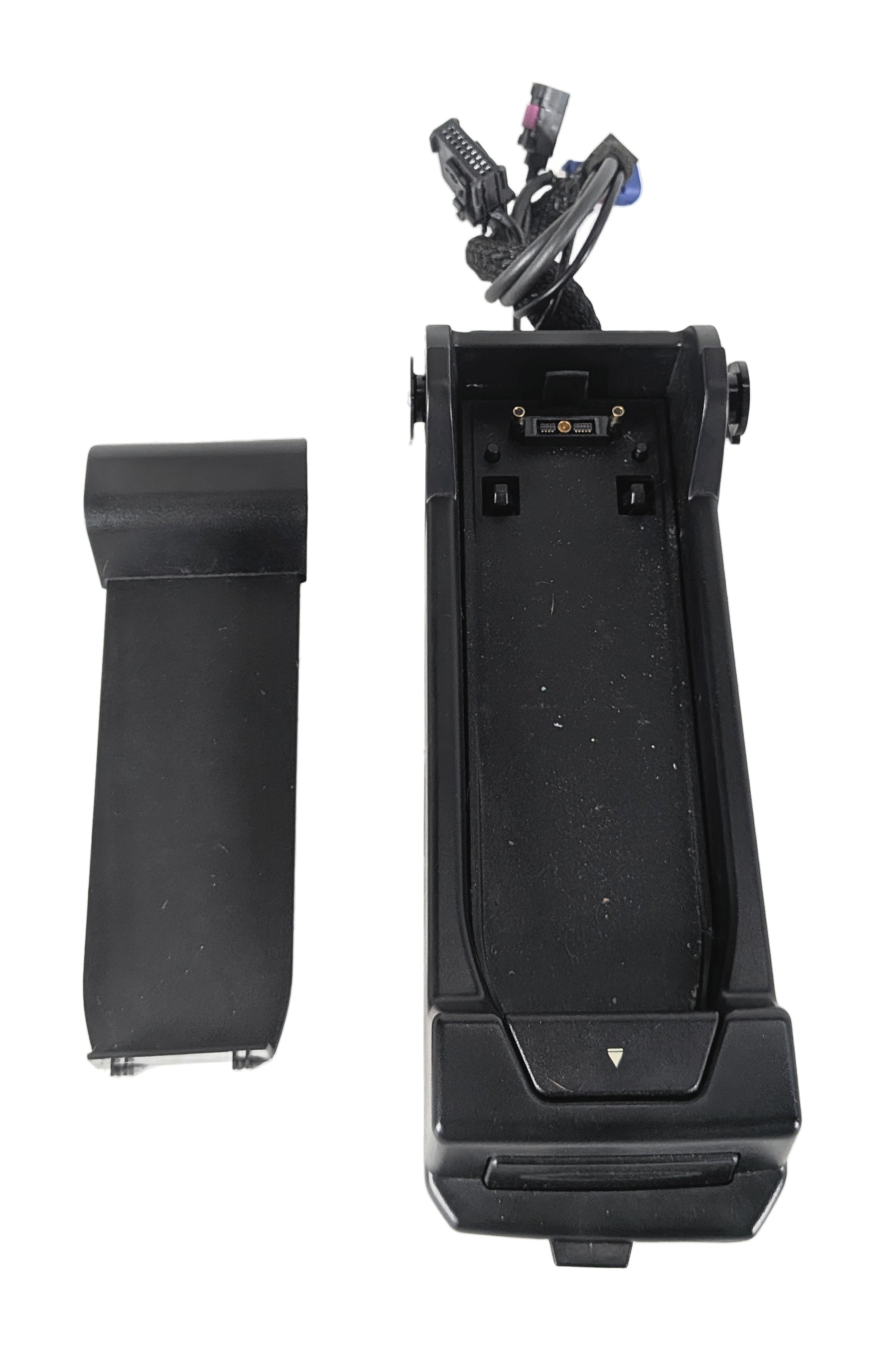 2014 BMW X3 (F25) FRONT CENTER CONSOLE CELL PHONE SNAPIN CHARGING CRADLE ADAPTER — exact item pictured