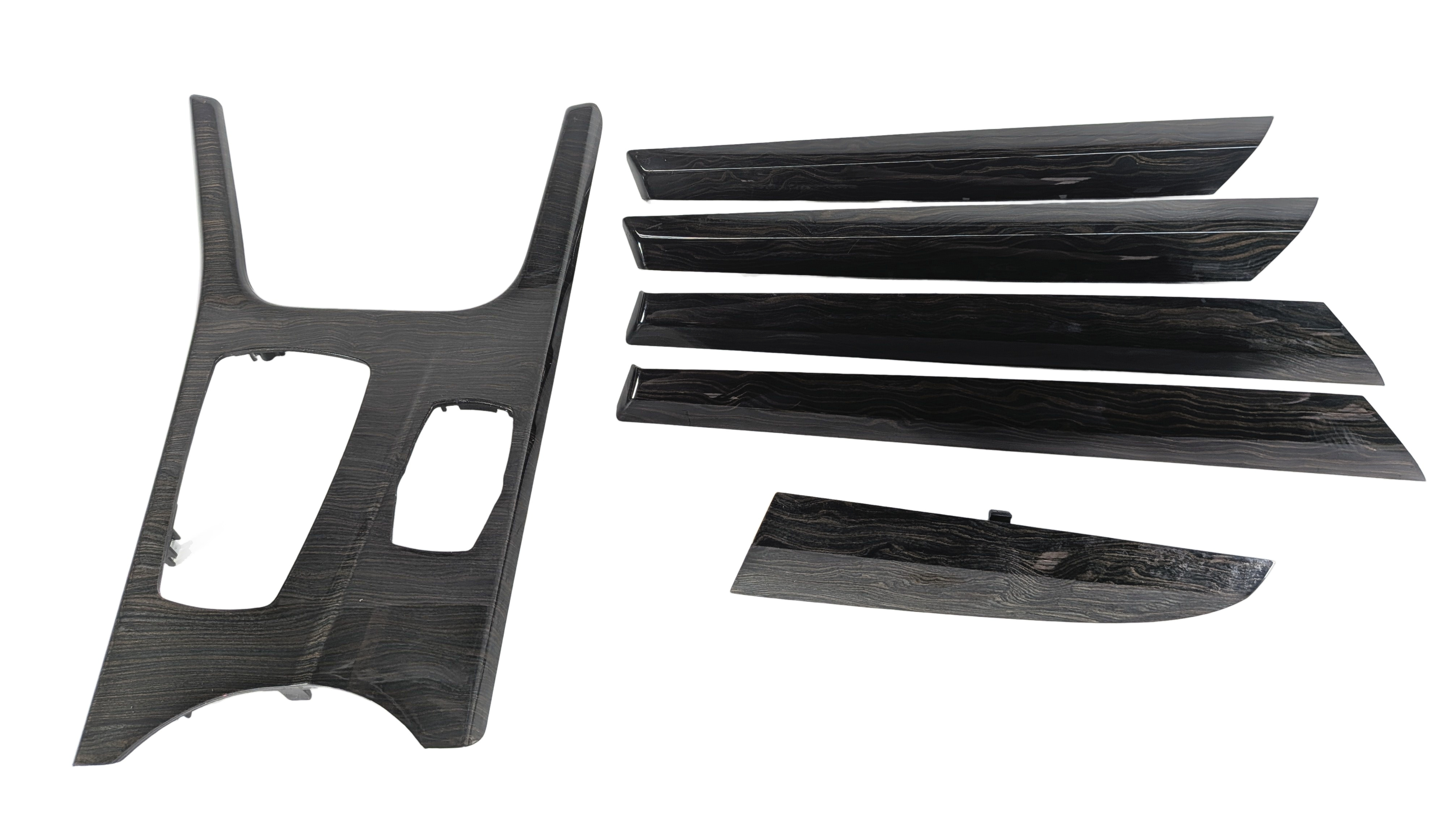 2014 BMW X3 (F25) INTERIOR DOOR DASH CENTER CONSOLE TRIM SET/6 (Fineline Wave) — exact item pictured