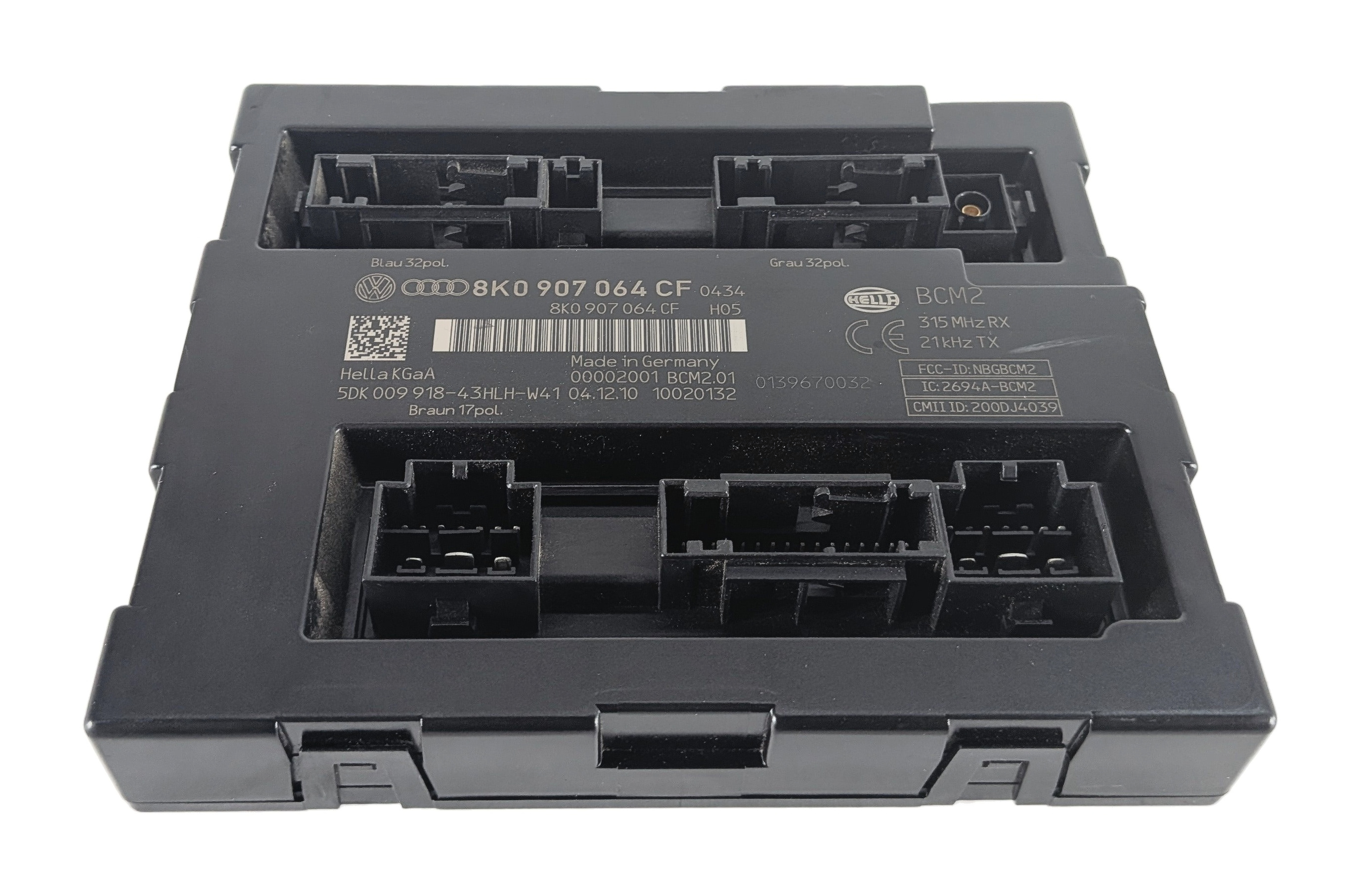 08-12 AUDI A4 A5 Q5 S4 B8 8K 8T 8R COMFORT CONTROL MODULE CCM BCM2 — exact item pictured