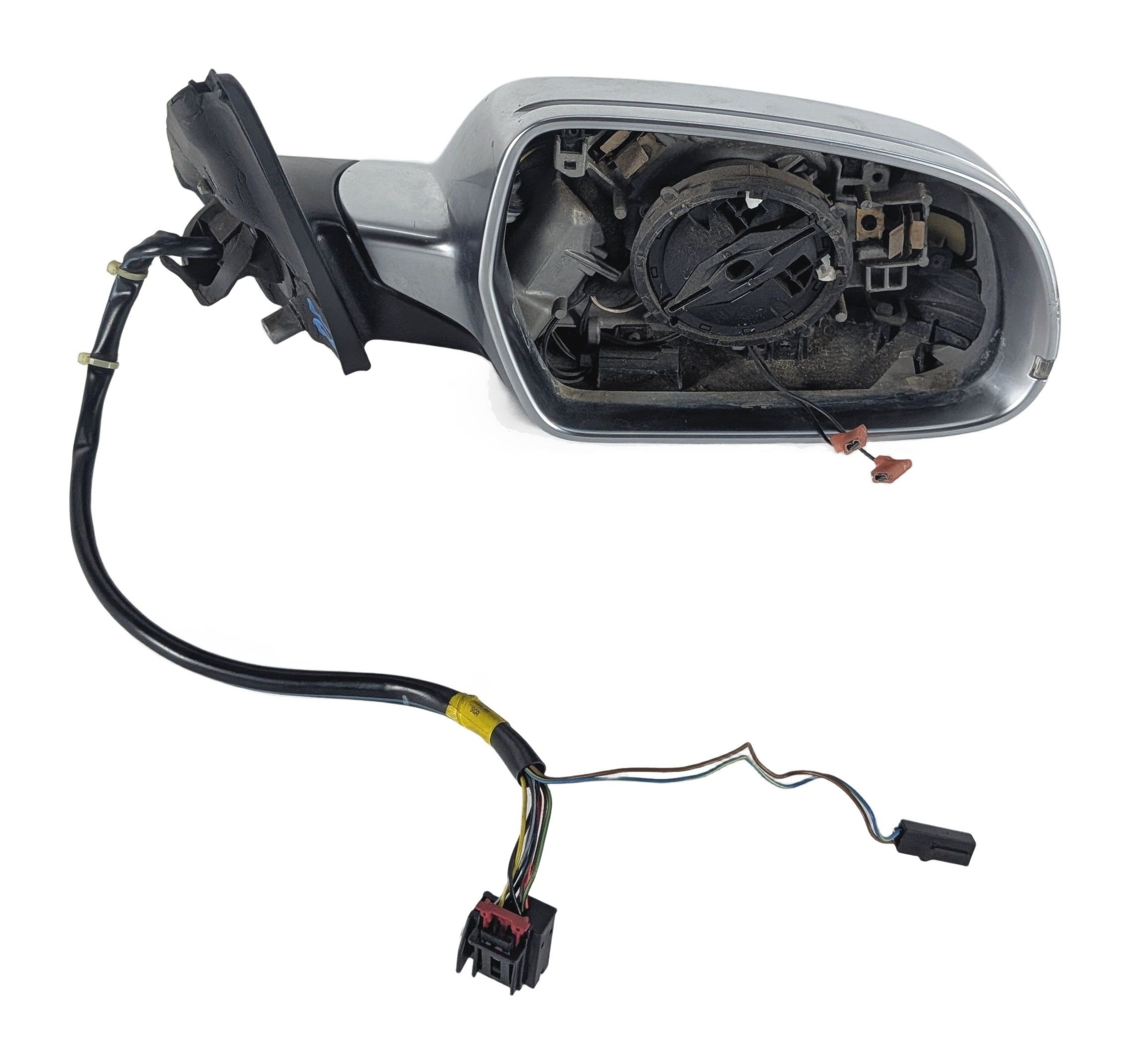 10-16 AUDI S4 (B8 8K) RIGHT PASSENGER HEATED DOOR MIRROR (ALUMINUM) & BLINKER — exact item pictured